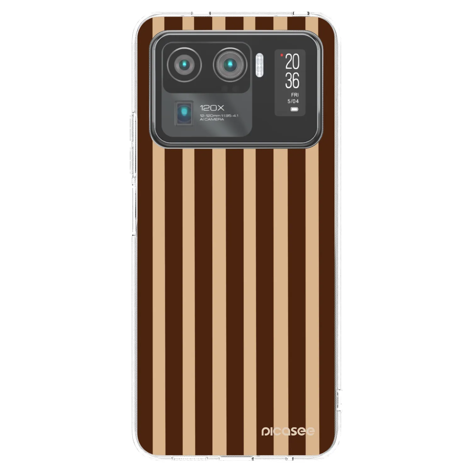 Picasee husă transparentă din silicon pentru Xiaomi Mi 11 Ultra - Brown lines