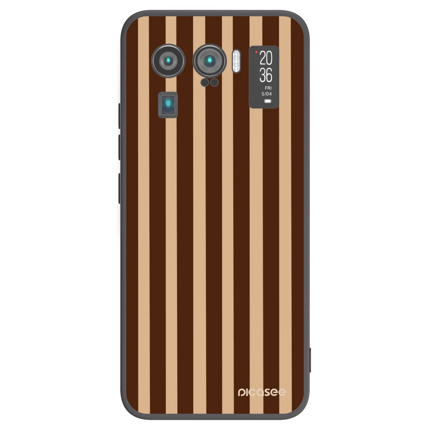Picasee husă neagră din silicon pentru Xiaomi Mi 11 Ultra - Brown lines