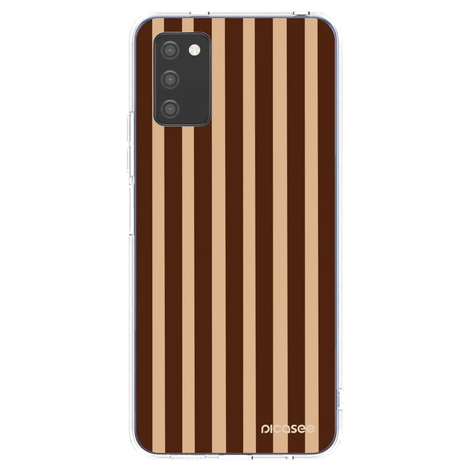 Picasee husă transparentă din silicon pentru Samsung Galaxy A02s A025G - Brown lines
