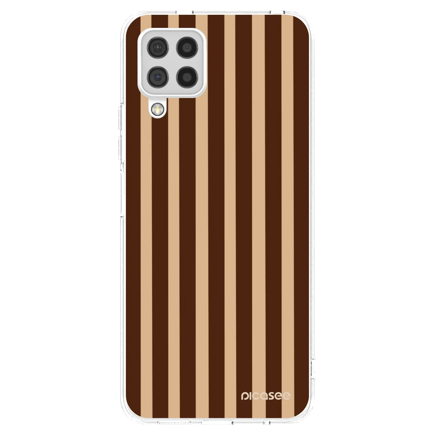 Picasee husă transparentă din silicon pentru Samsung Galaxy A22 A225F 4G - Brown lines