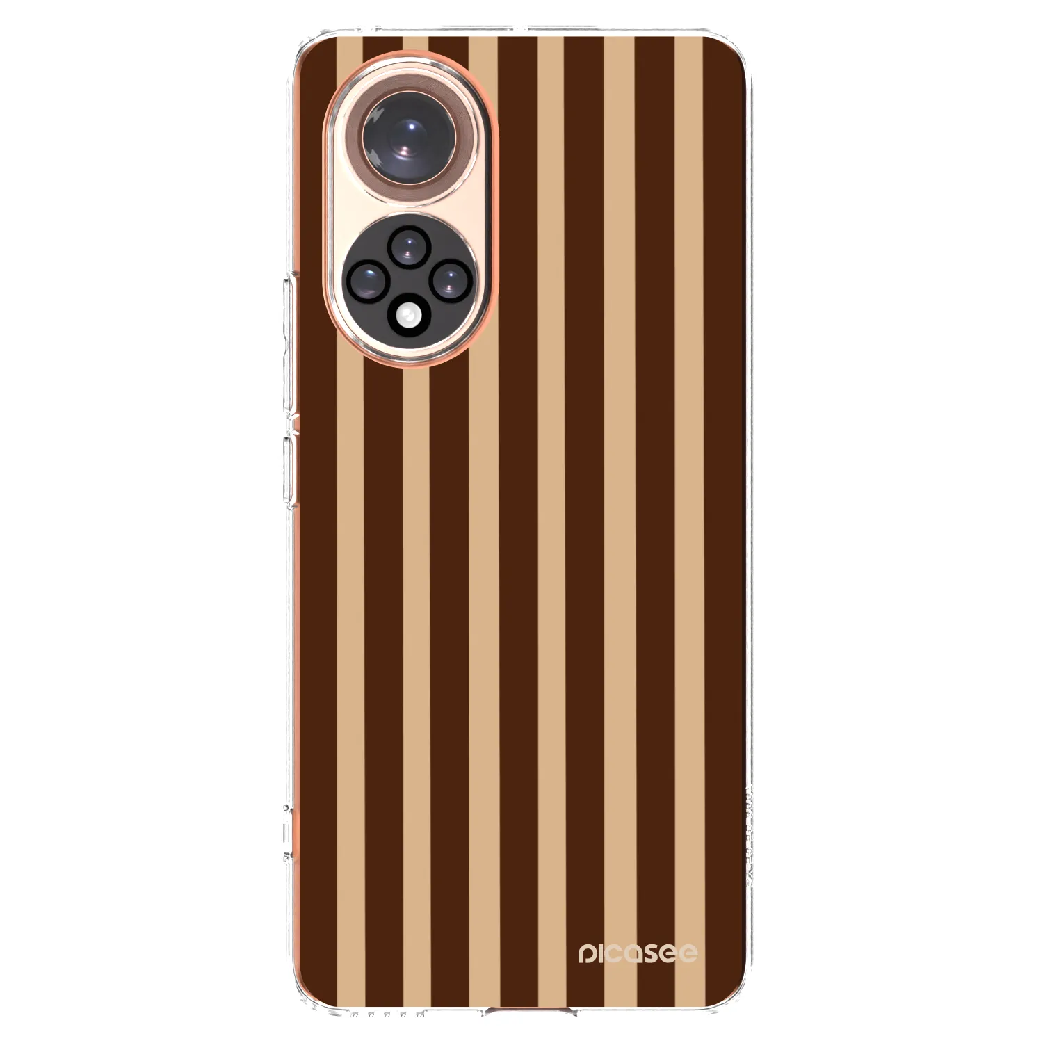 Picasee husă transparentă din silicon pentru Honor 50 5G - Brown lines