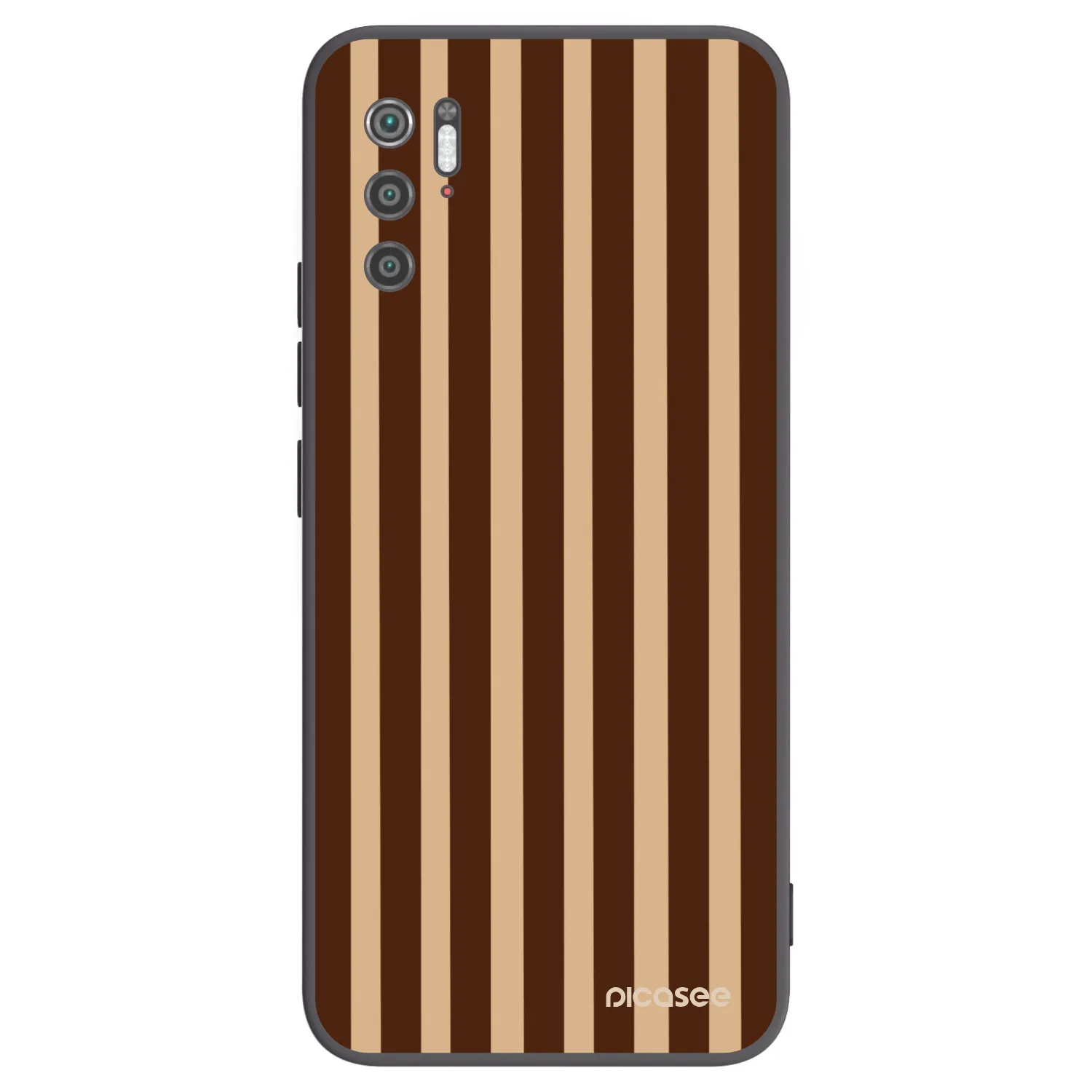 Picasee husă neagră din silicon pentru Xiaomi Poco M3 Pro 5G - Brown lines