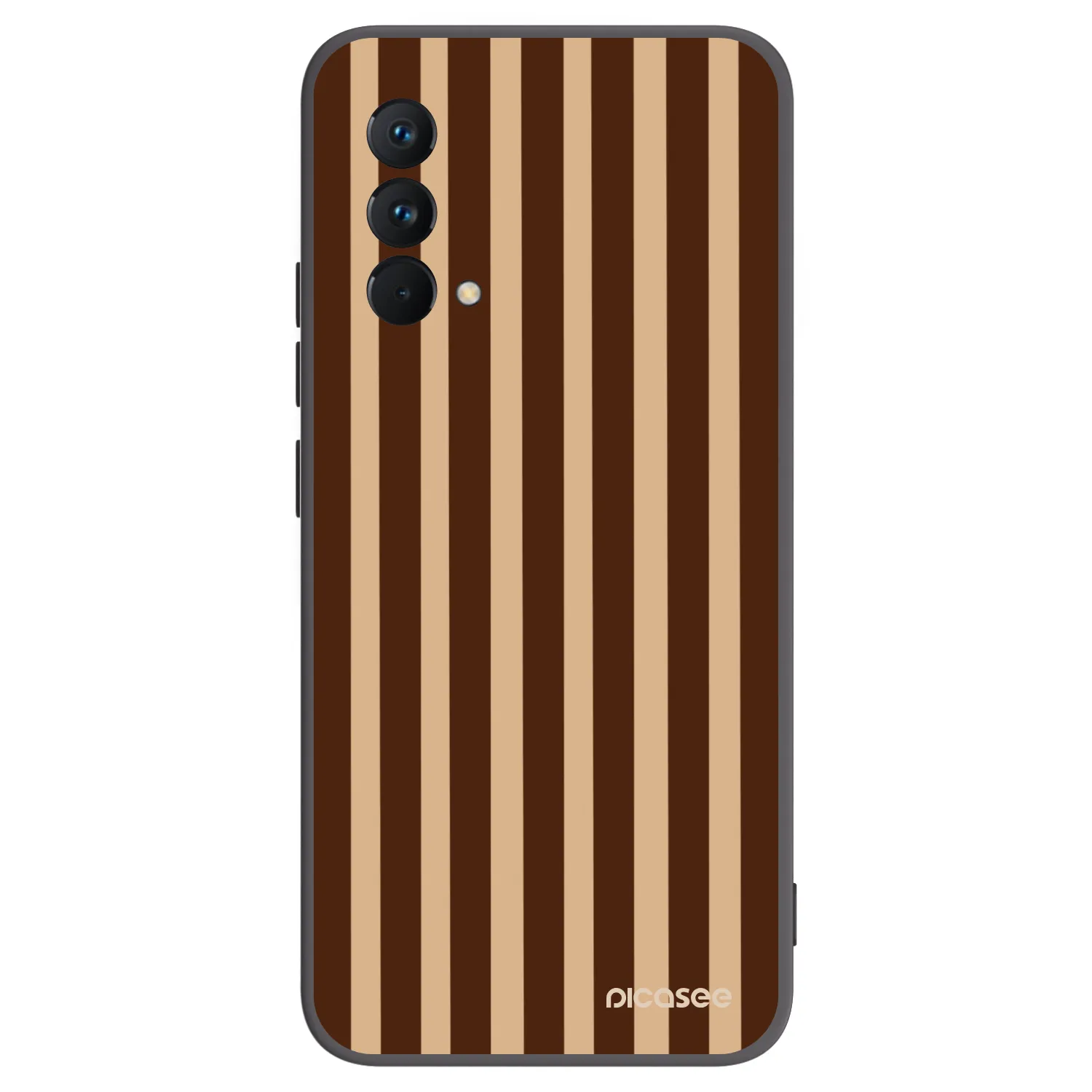 Picasee husă neagră din silicon pentru Realme GT Master Edition 5G - Brown lines