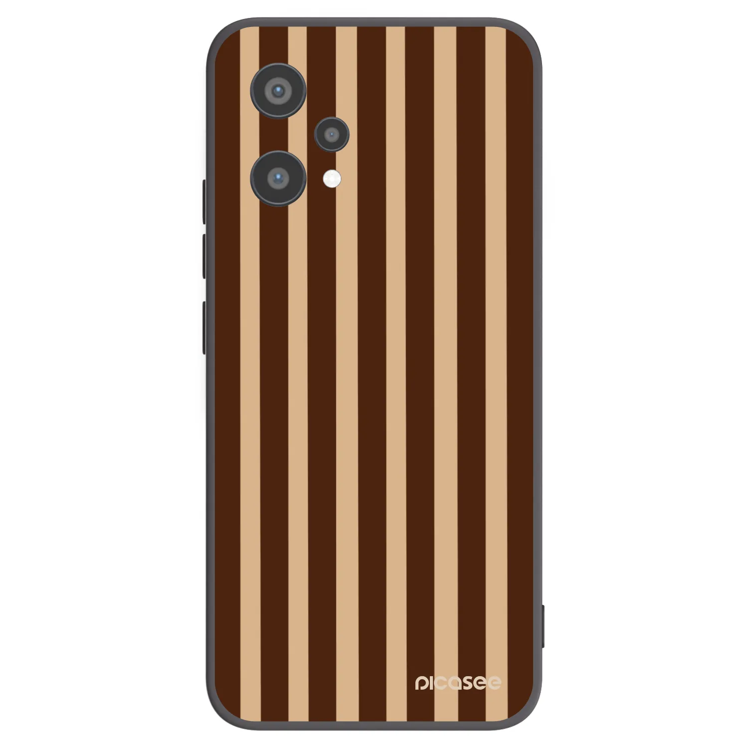Picasee husă neagră din silicon pentru Realme 9 Pro 5G - Brown lines