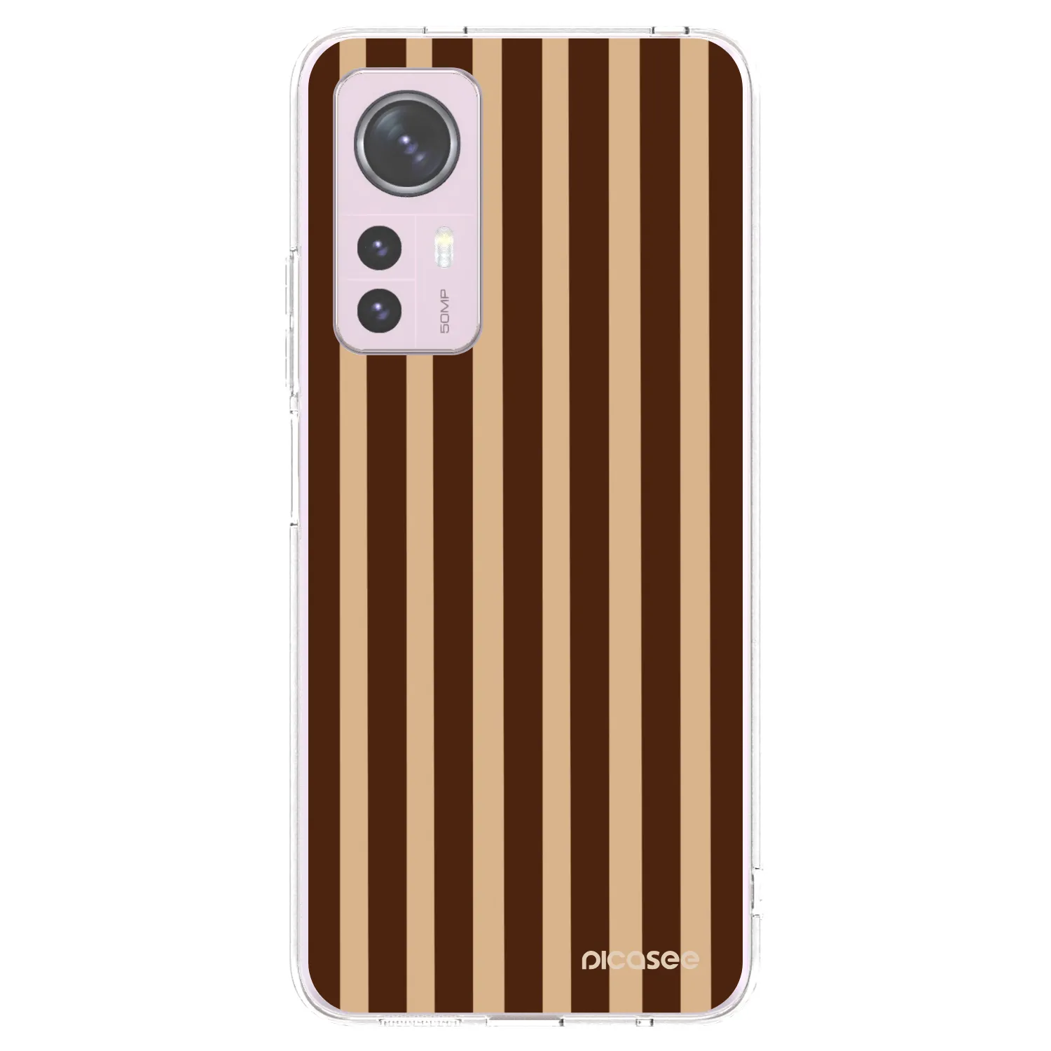 Picasee husă transparentă din silicon pentru Xiaomi 12 - Brown lines