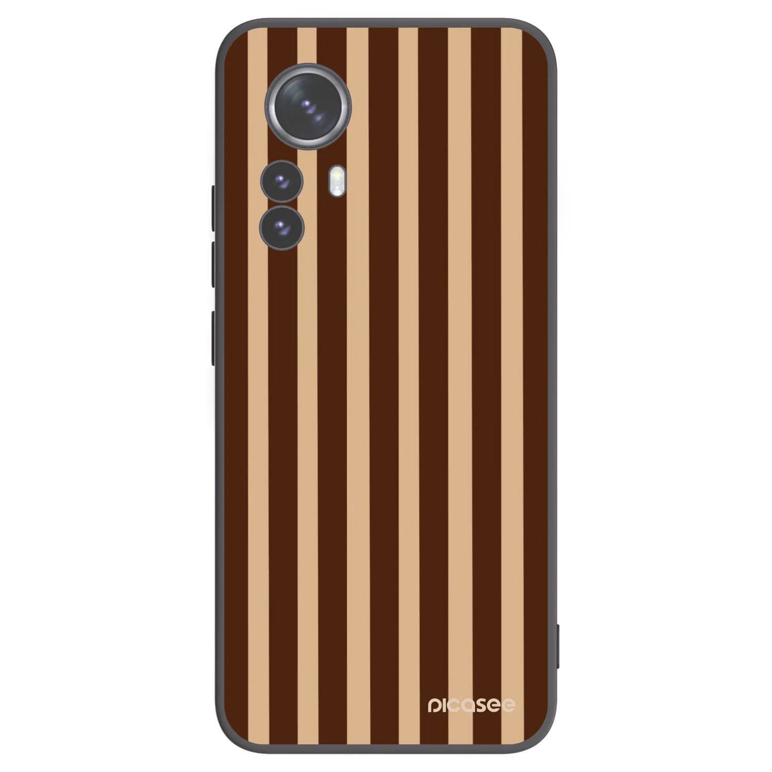 Picasee husă neagră din silicon pentru Xiaomi 12 Pro - Brown lines