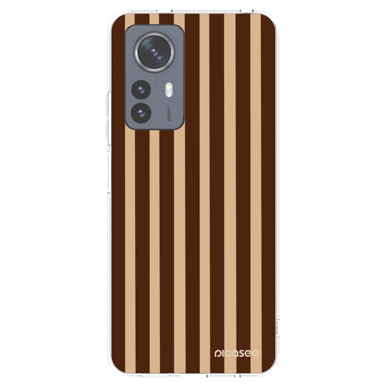 Picasee husă transparentă din silicon pentru Xiaomi 12 Pro - Brown lines