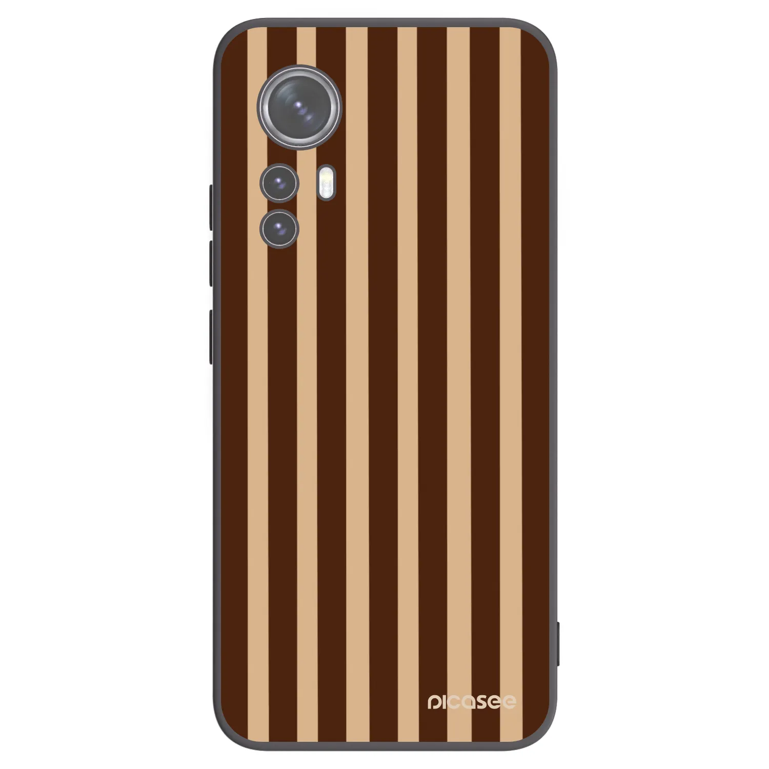 Picasee husă neagră din silicon pentru Xiaomi 12X - Brown lines