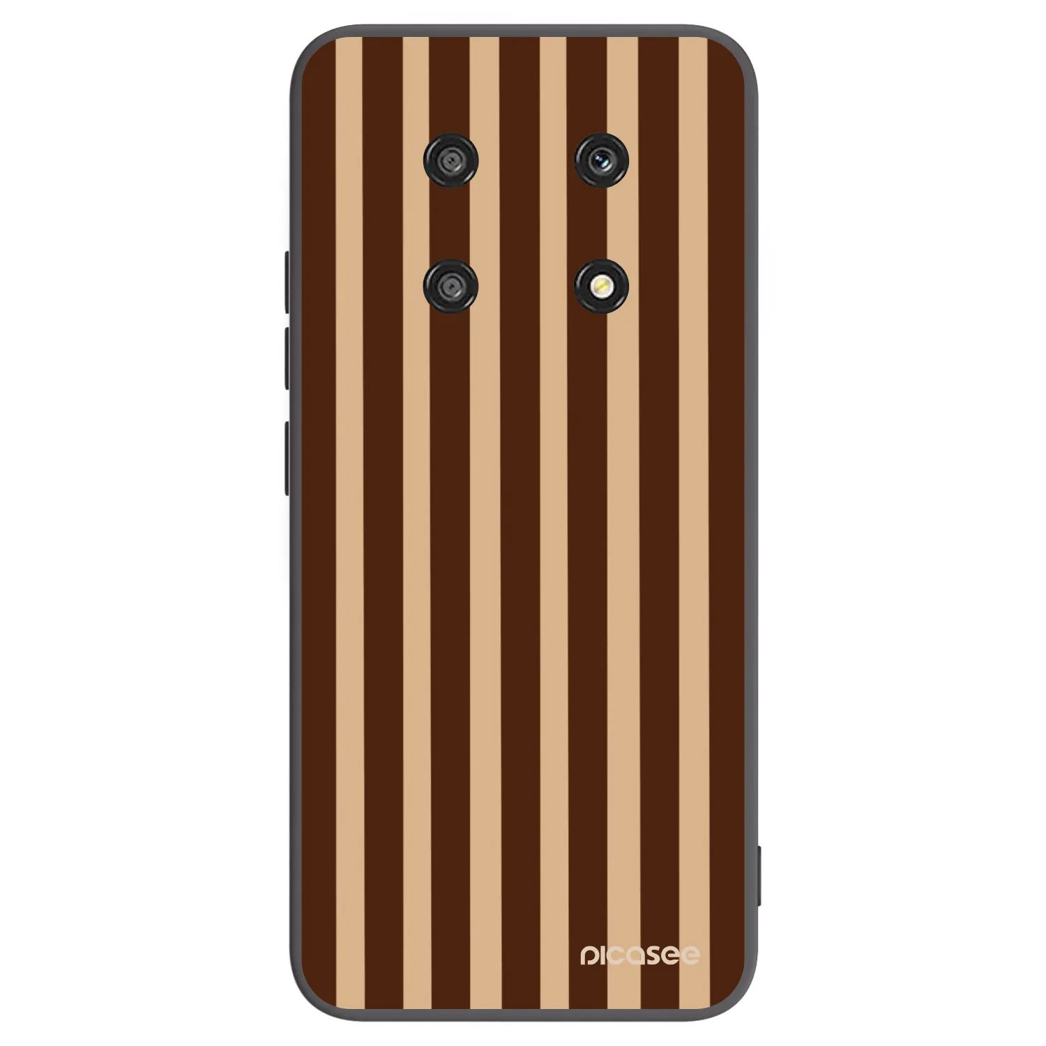 Picasee husă neagră din silicon pentru Honor Magic4 Lite 5G - Brown lines