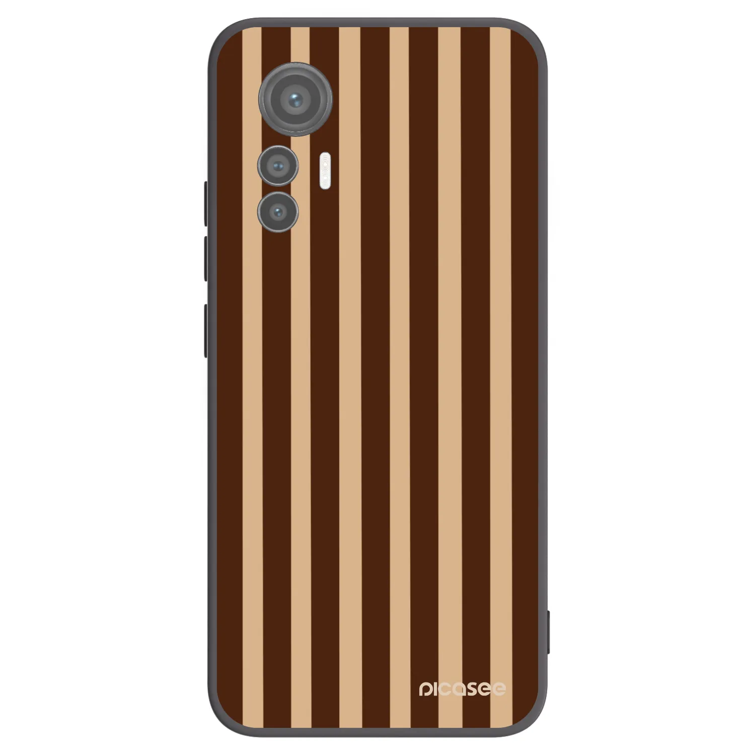 Picasee husă neagră din silicon pentru Xiaomi 12 Lite - Brown lines