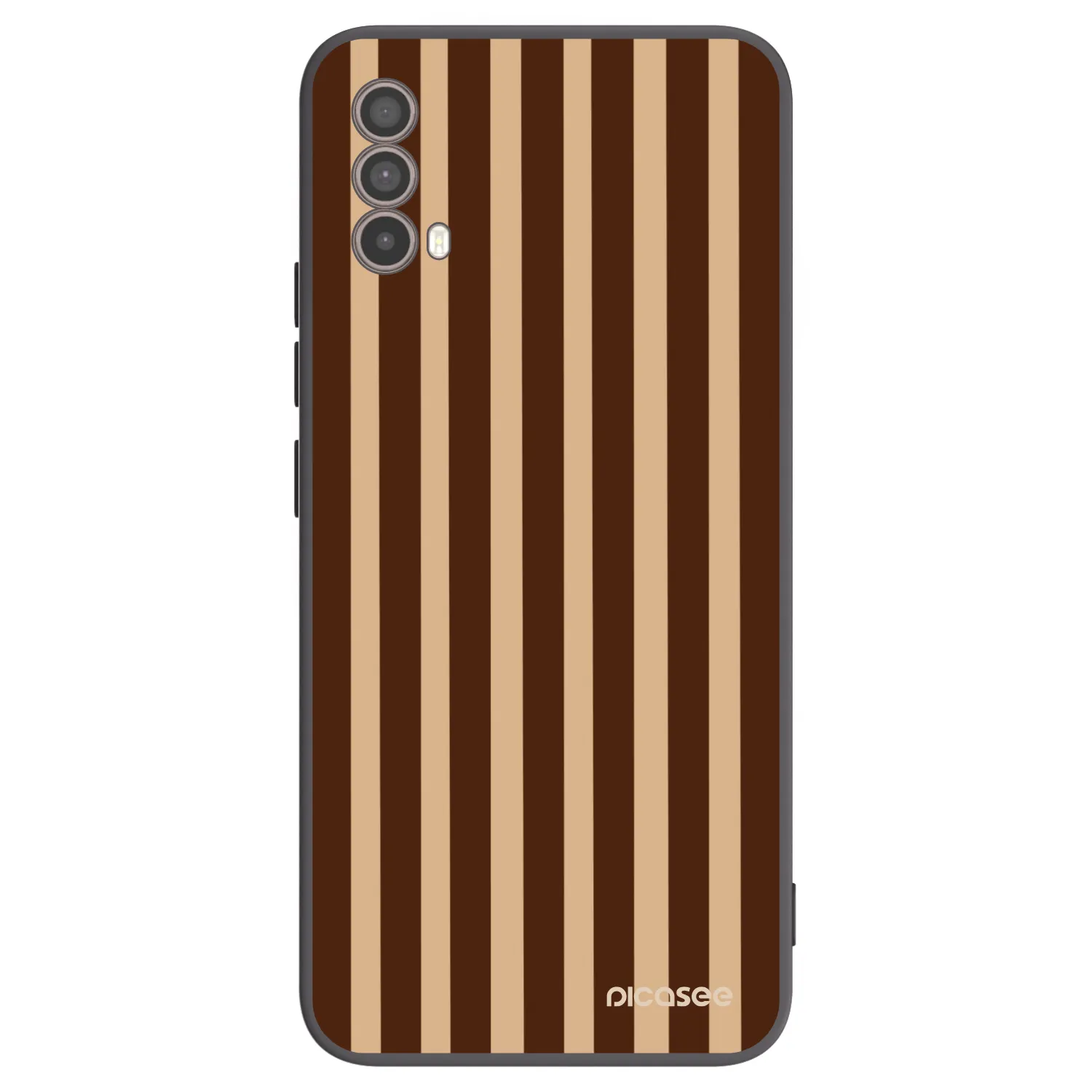 Picasee husă neagră din silicon pentru Motorola Moto E40 - Brown lines