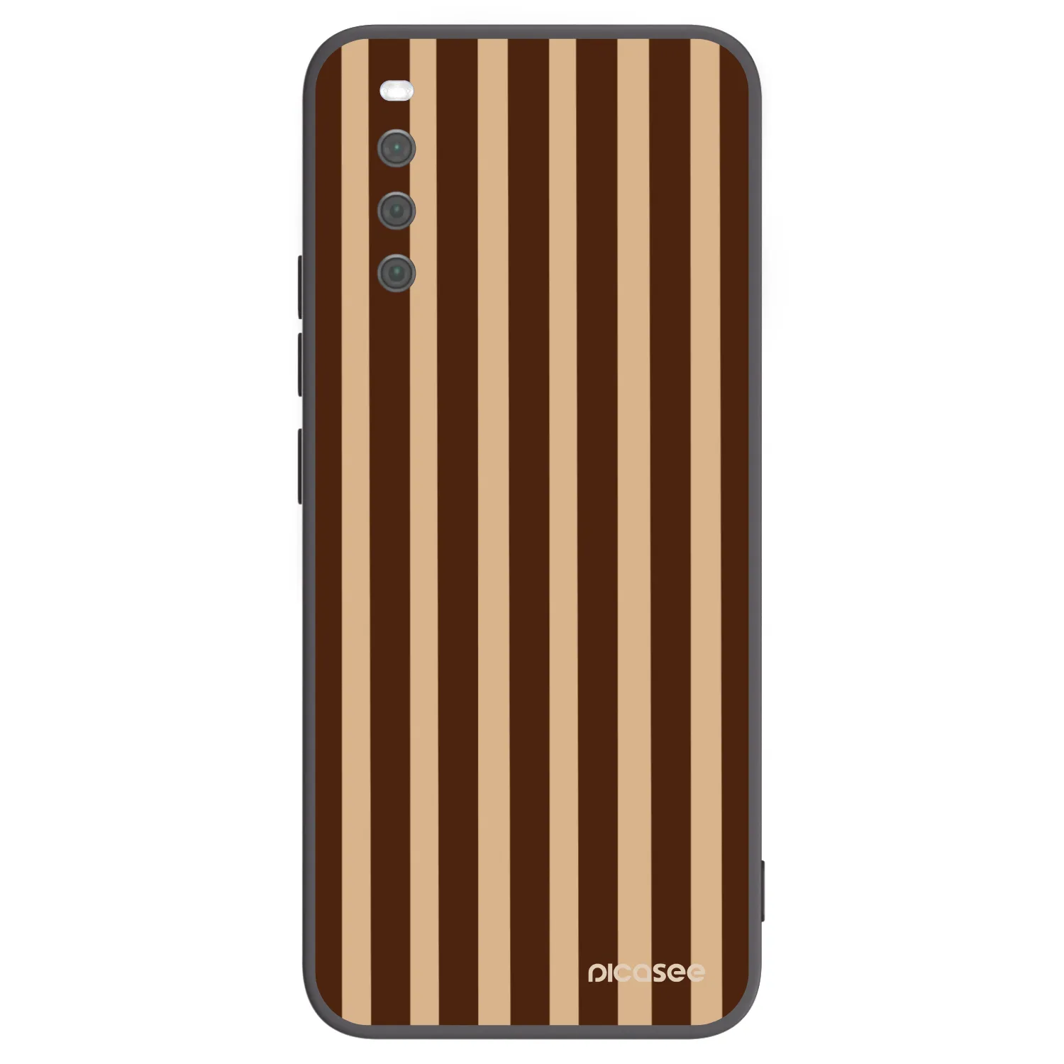 Picasee husă neagră din silicon pentru Sony Xperia 10 III - Brown lines