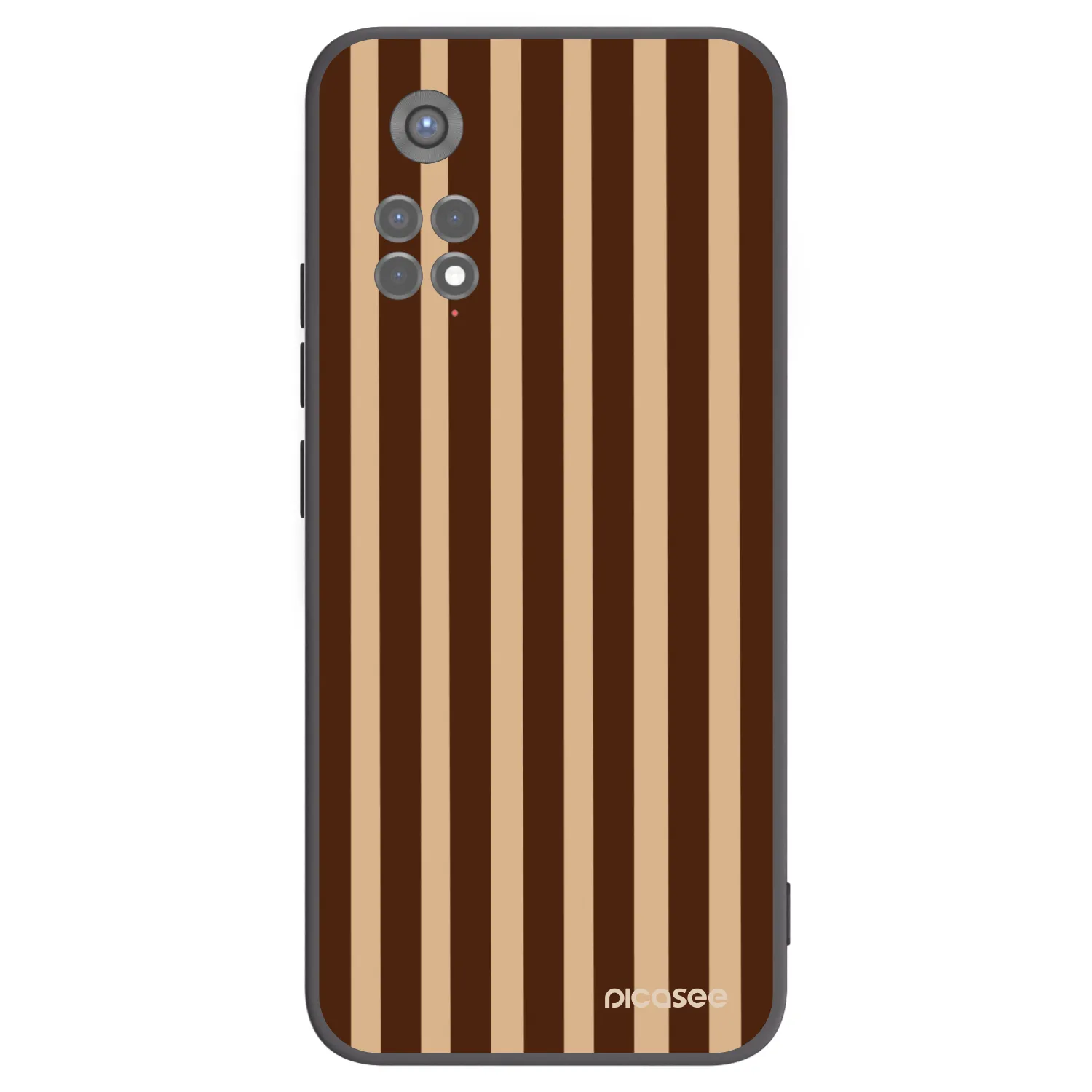 Picasee husă neagră din silicon pentru Xiaomi Redmi Note 11S 5G - Brown lines