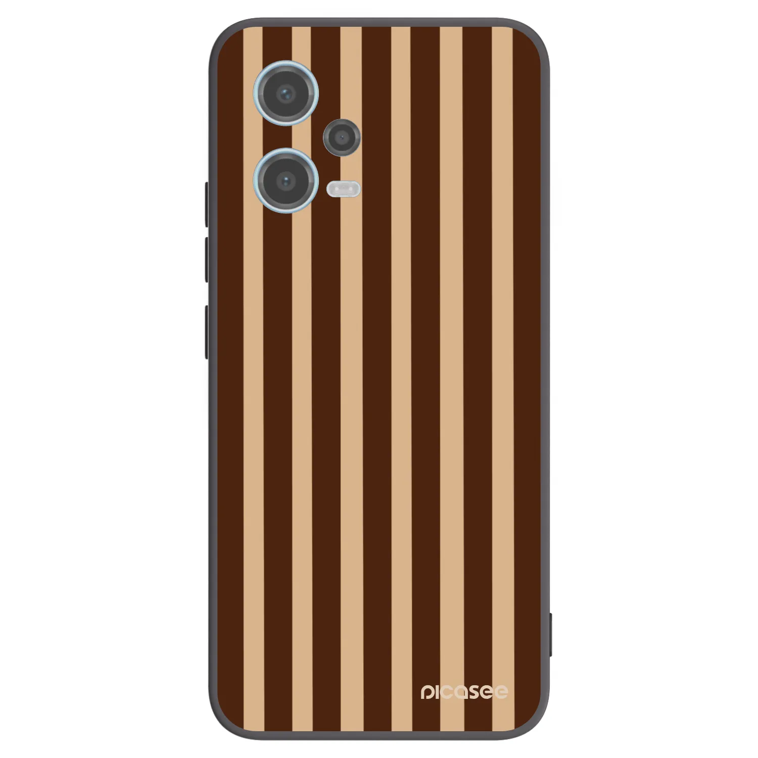 Picasee husă neagră din silicon pentru Xiaomi Redmi Note 12 5G - Brown lines