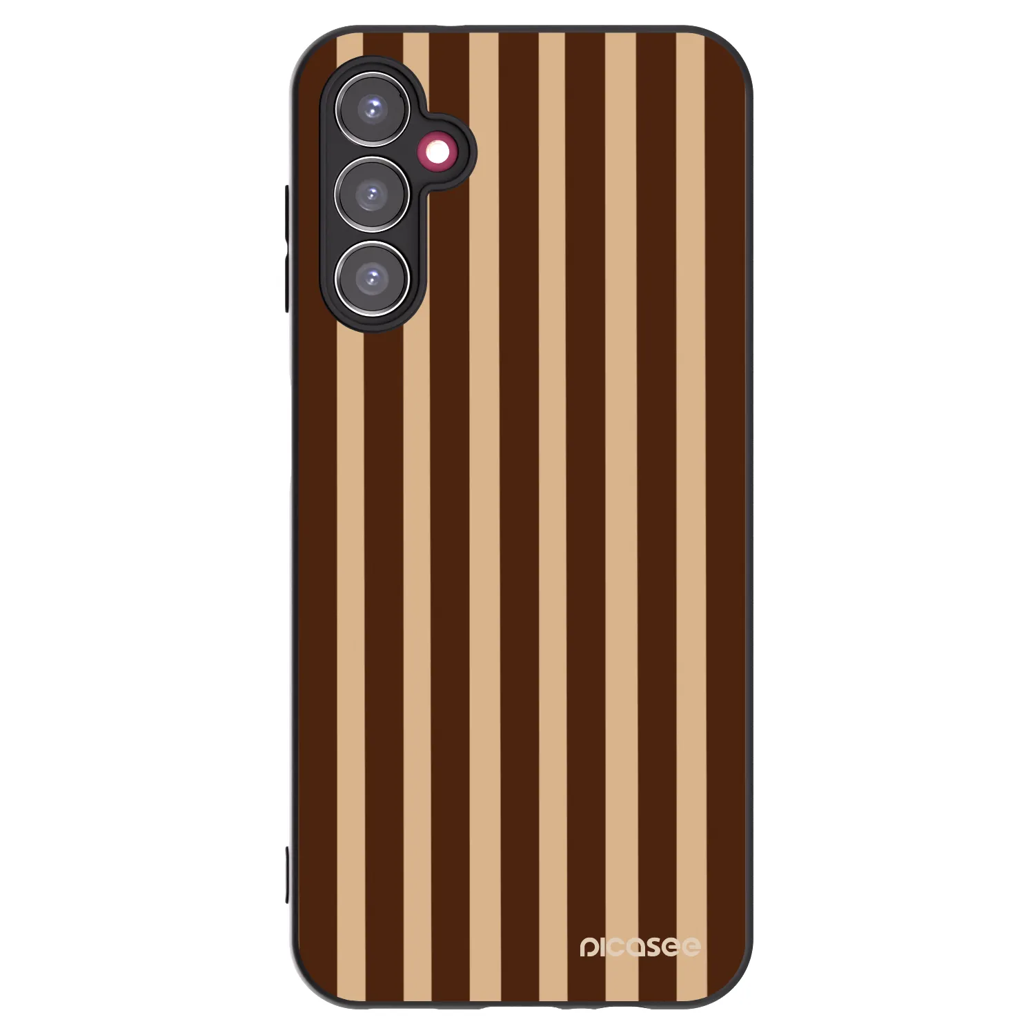 Picasee husă neagră din silicon pentru Samsung Galaxy A14 5G A146P - Brown lines