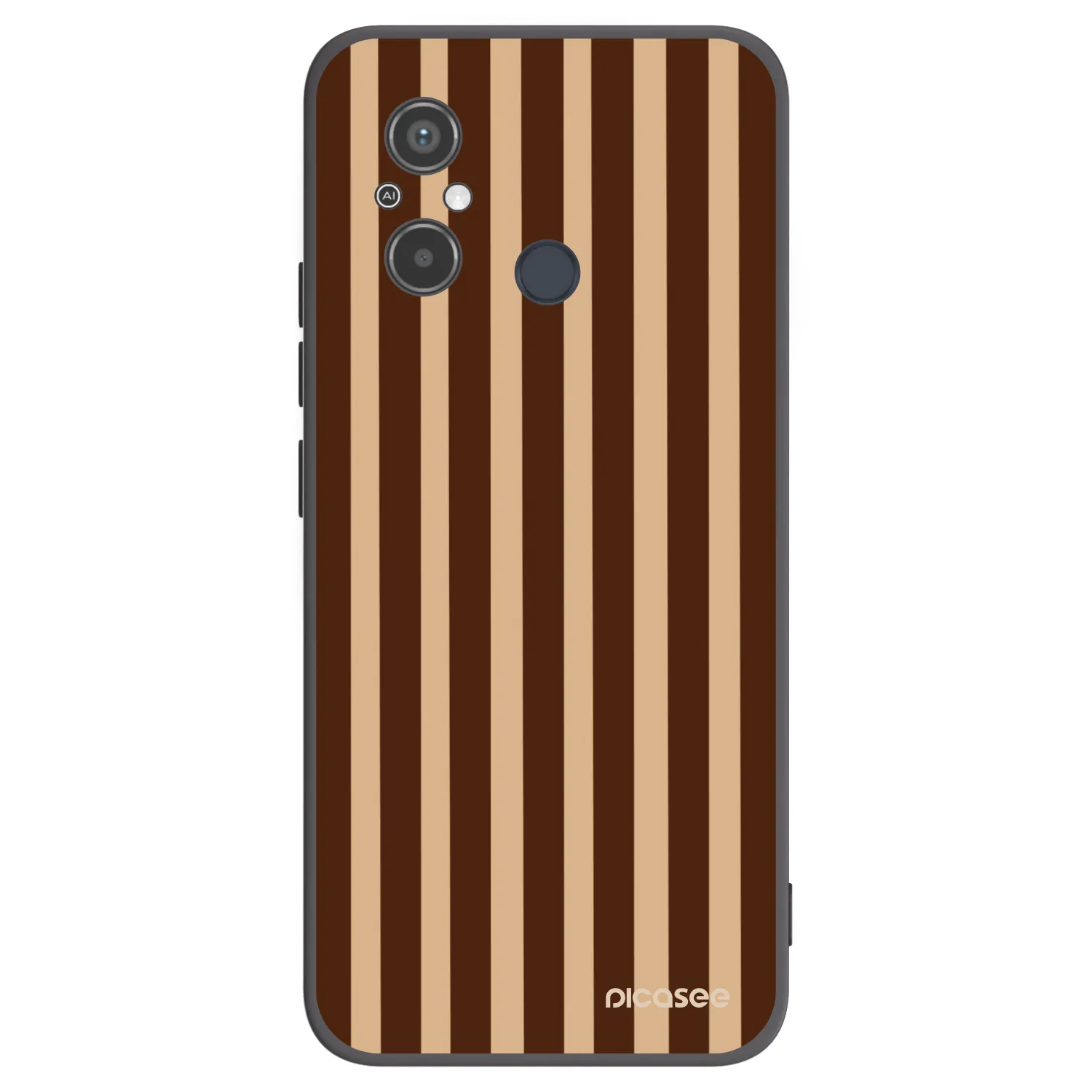 Picasee husă neagră din silicon pentru Xiaomi Redmi 12C - Brown lines