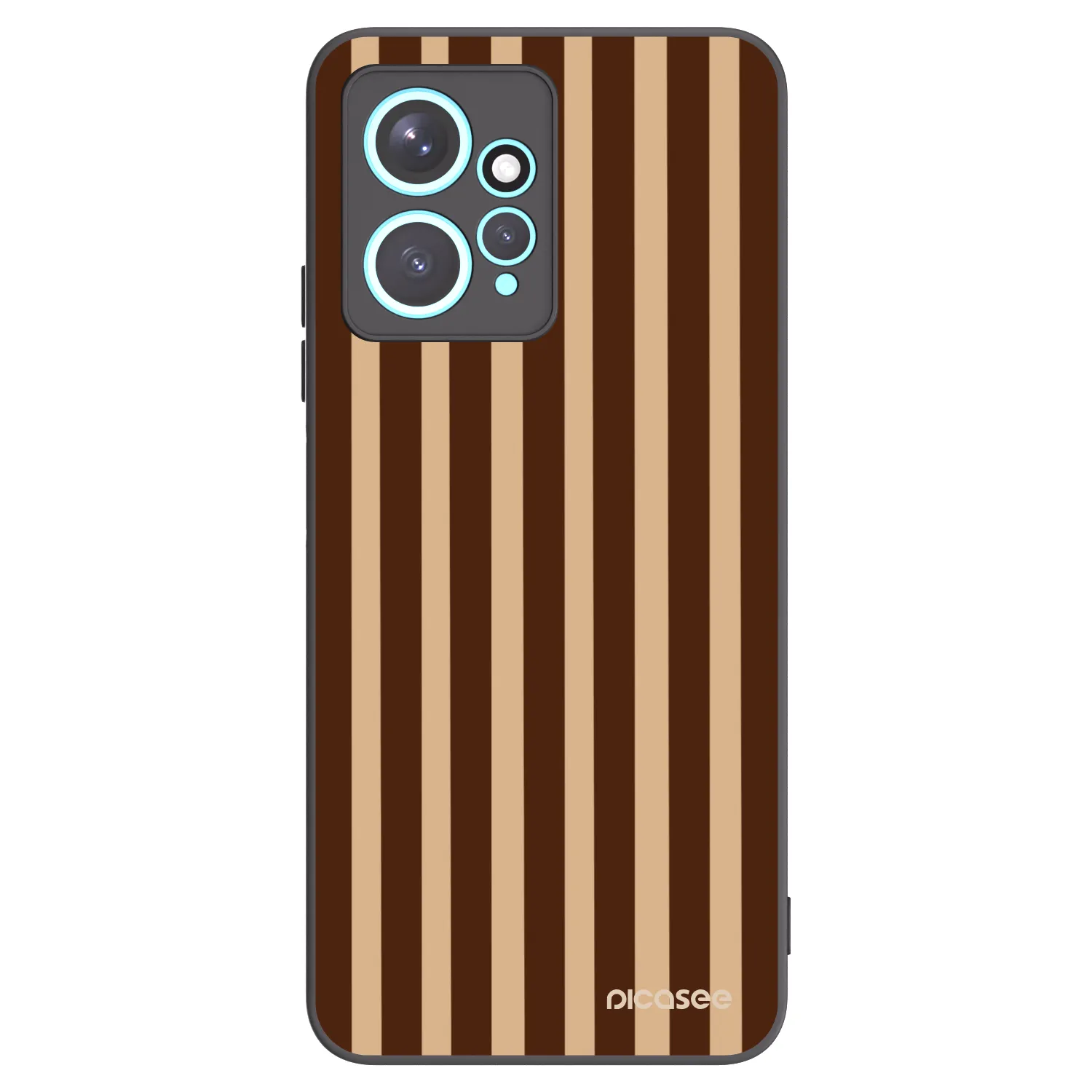 Picasee husă neagră din silicon pentru Xiaomi Redmi Note 12 4G - Brown lines