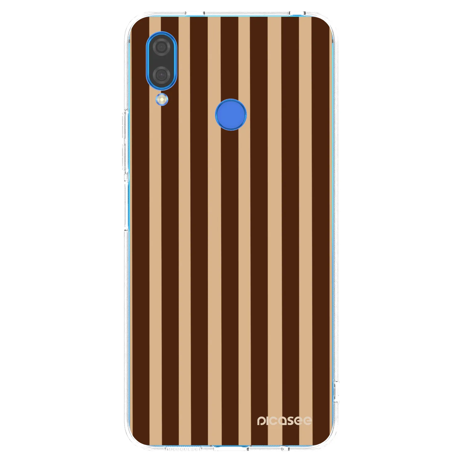 Picasee husă transparentă din silicon pentru Huawei Nova 3i - Brown lines