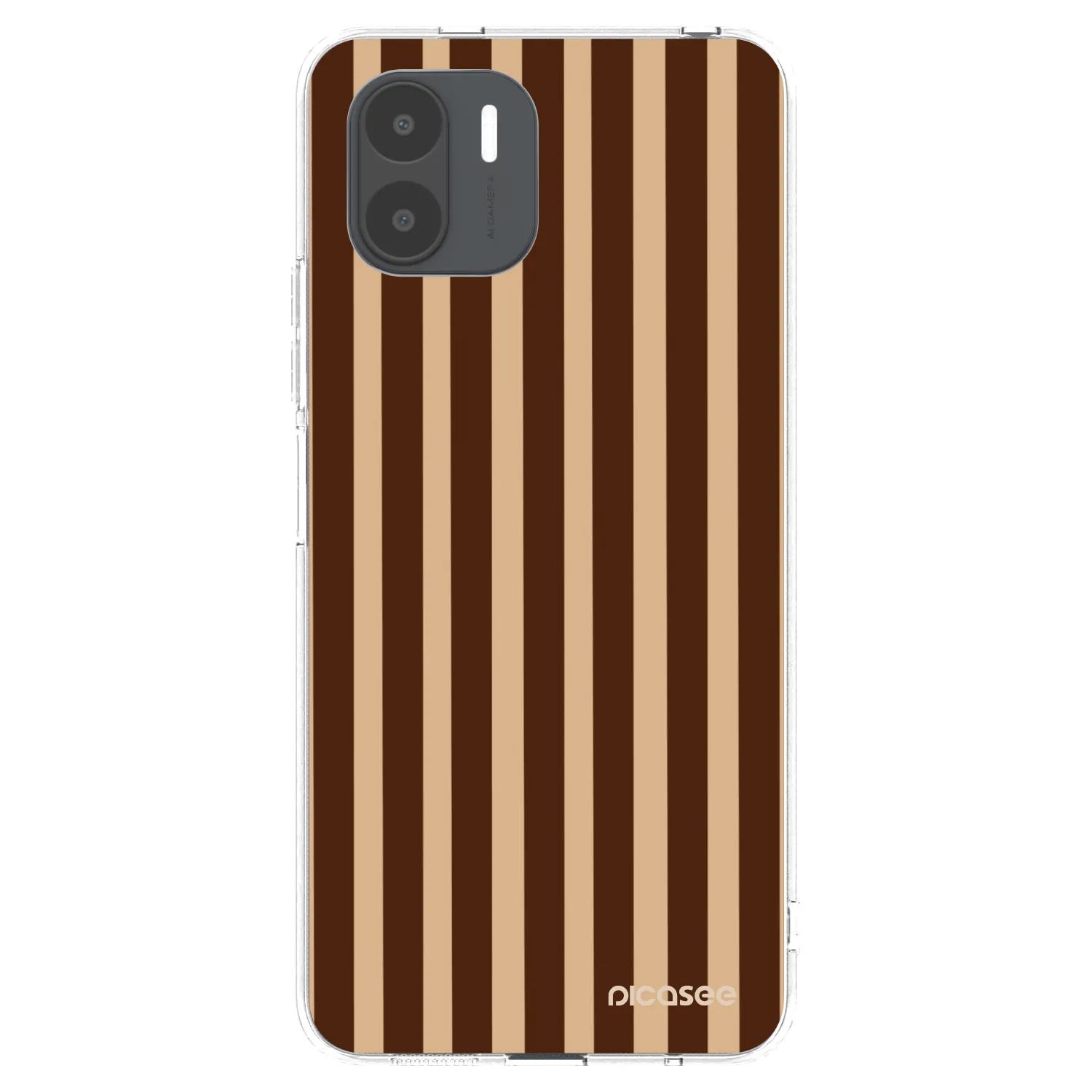Picasee husă transparentă din silicon pentru Xiaomi Redmi A2 - Brown lines
