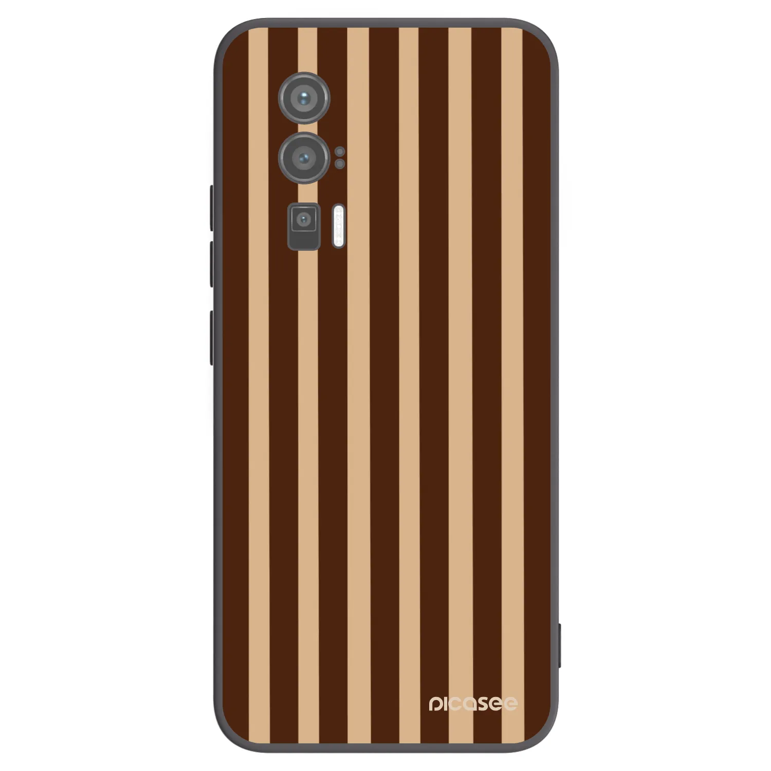 Picasee husă neagră din silicon pentru Xiaomi Poco F5 Pro 5G - Brown lines