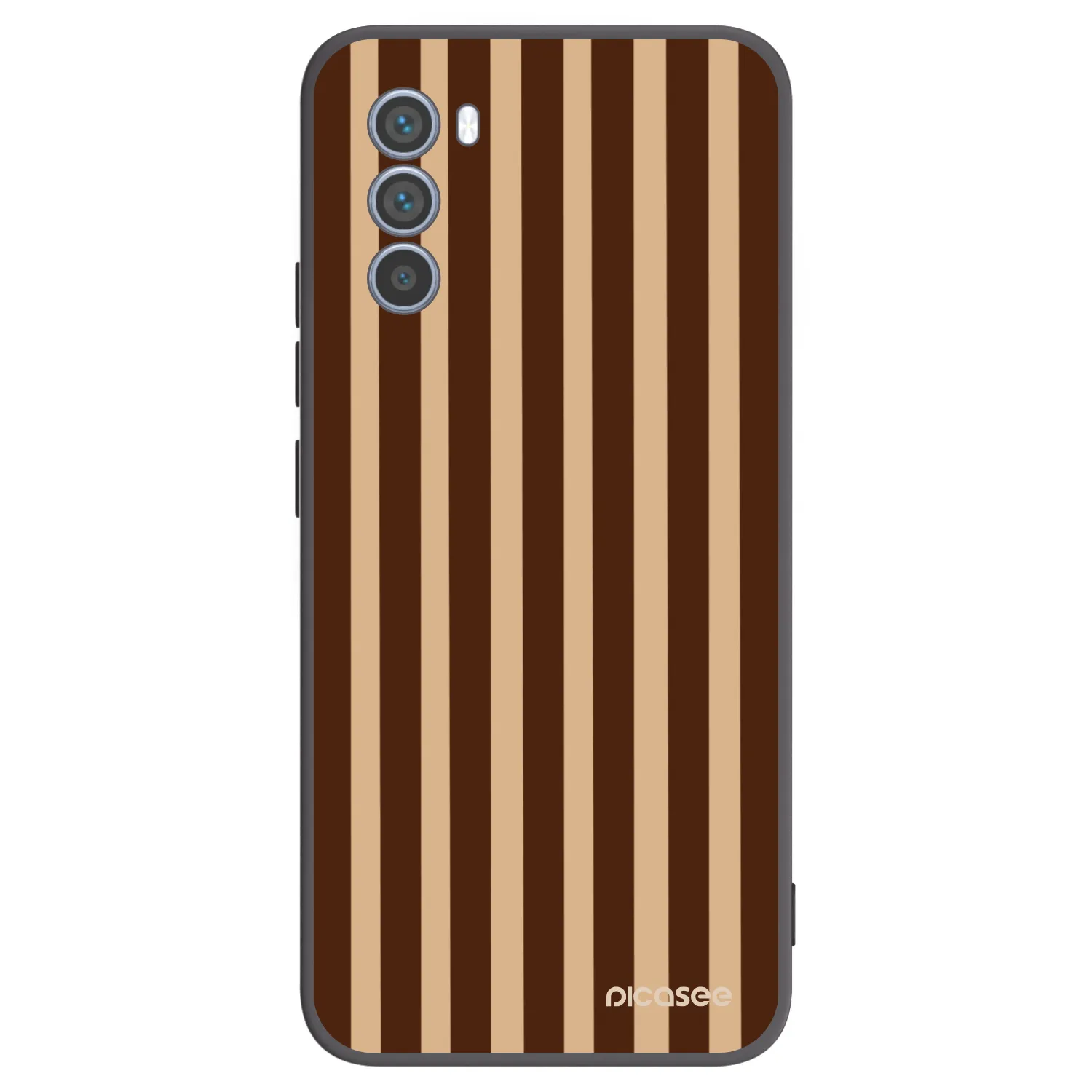Picasee husă neagră din silicon pentru Motorola Moto G62 - Brown lines