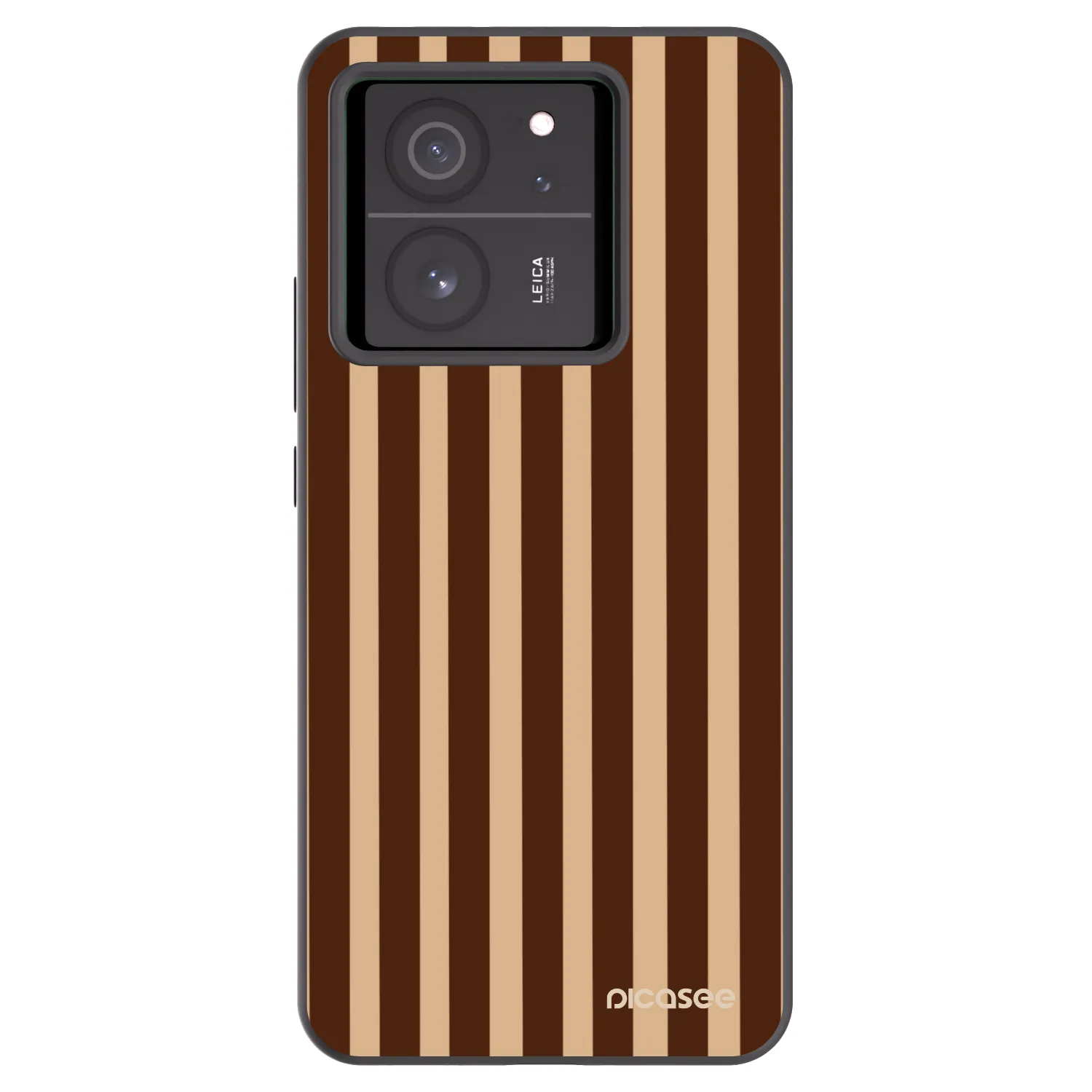 Picasee husă neagră din silicon pentru Xiaomi 13T - Brown lines