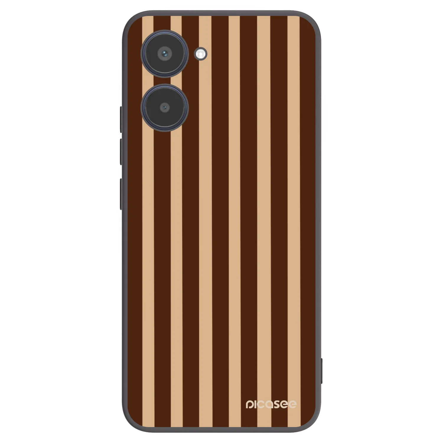 Picasee husă neagră din silicon pentru Realme 10 4G - Brown lines