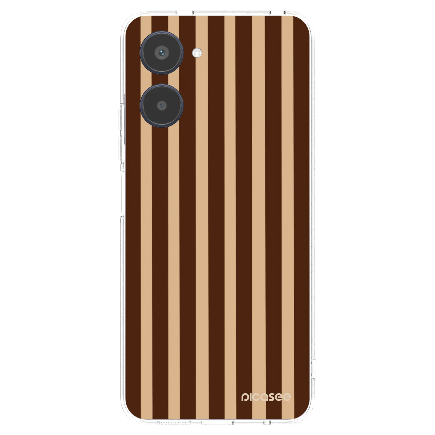 Picasee husă transparentă din silicon pentru Realme 10 4G - Brown lines