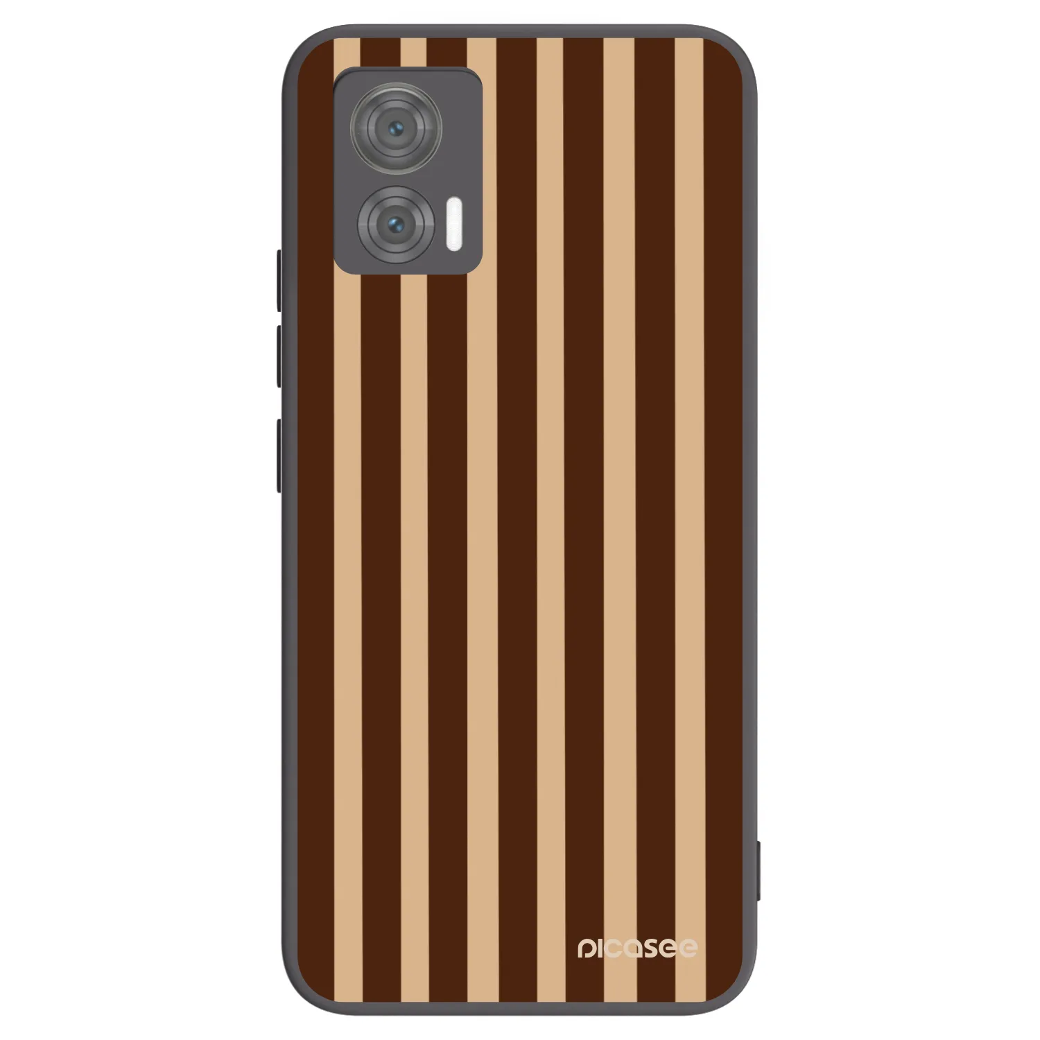Picasee husă neagră din silicon pentru Motorola Edge 30 Neo - Brown lines