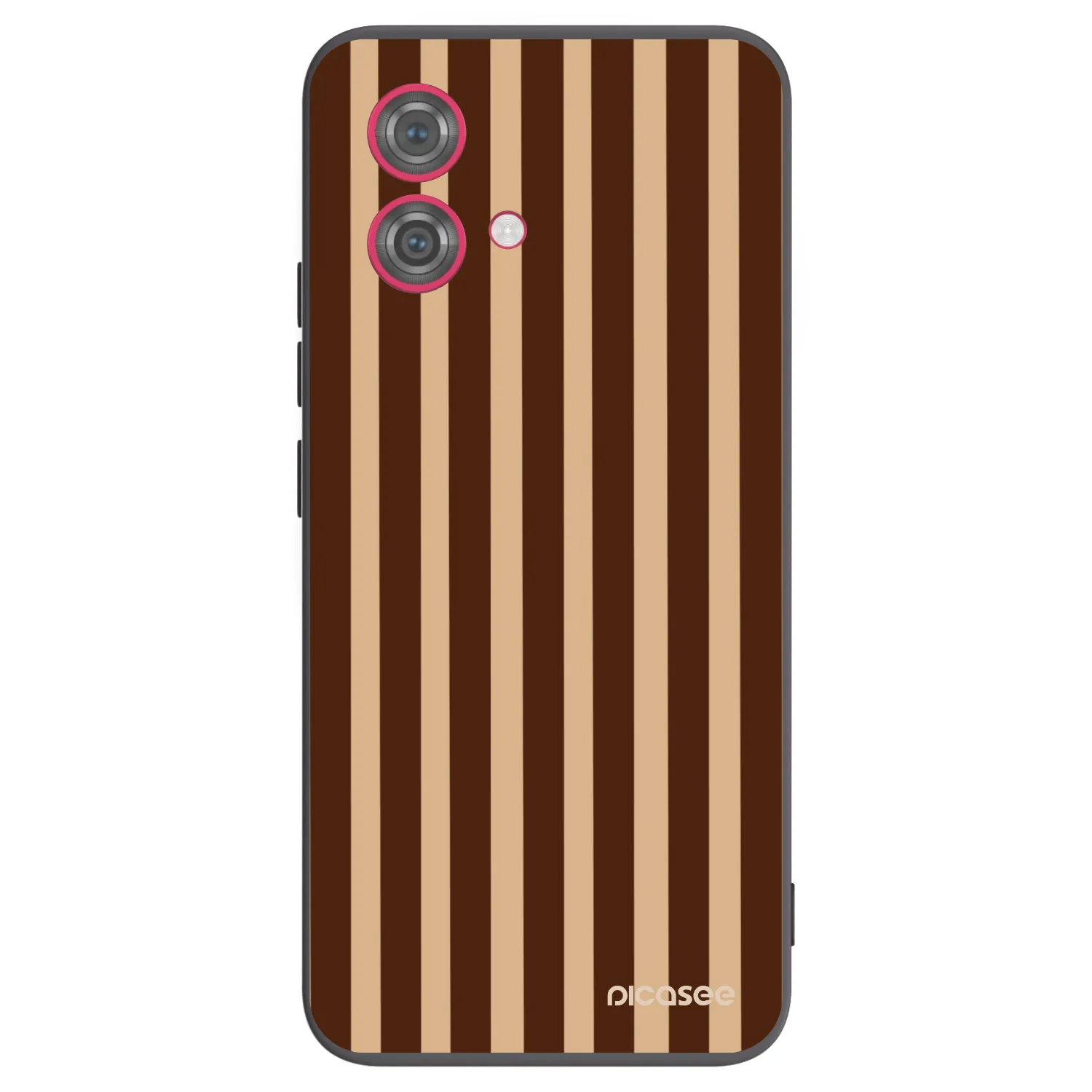 Picasee husă neagră din silicon pentru Motorola Moto G84 5G - Brown lines