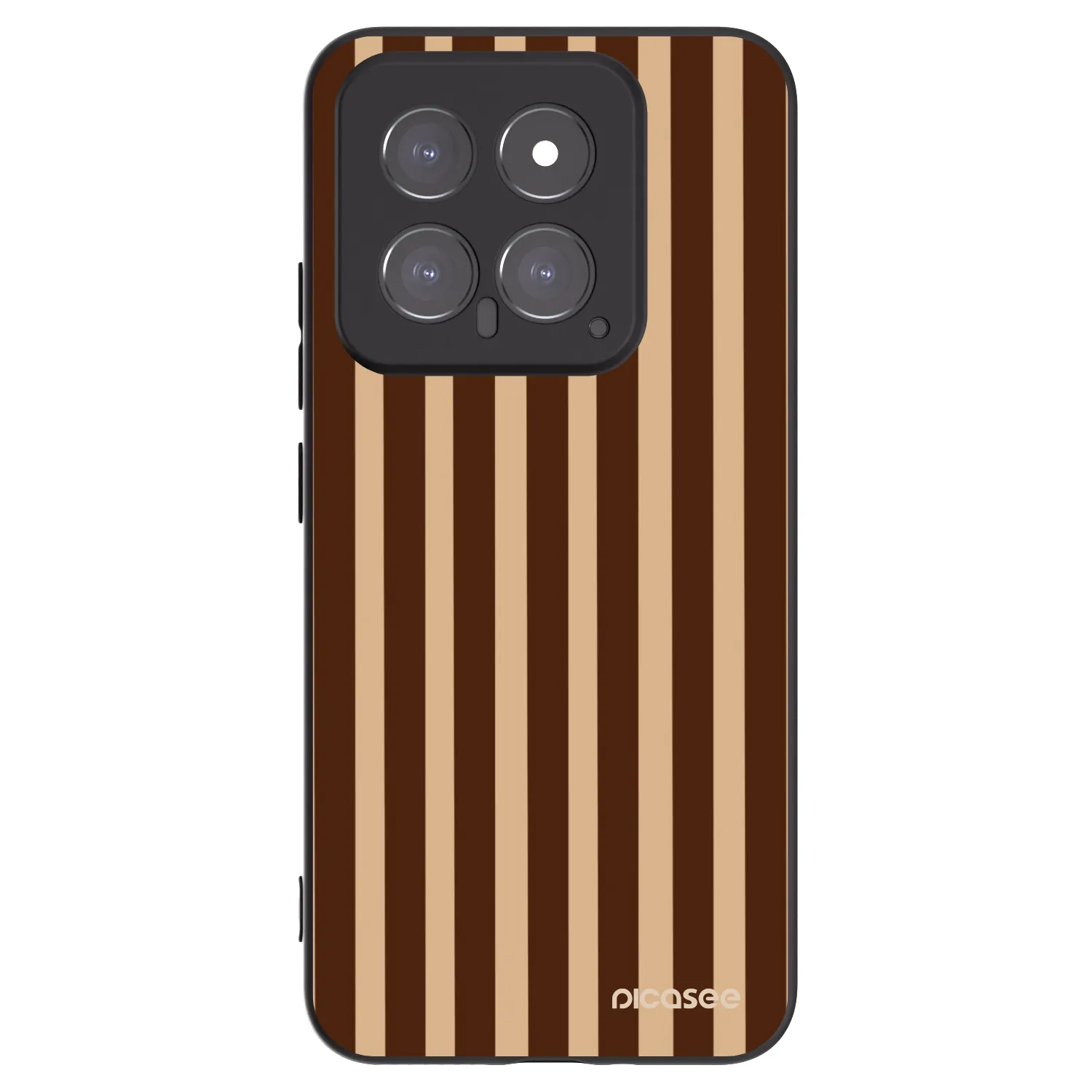 Picasee husă neagră din silicon pentru Xiaomi 14 - Brown lines