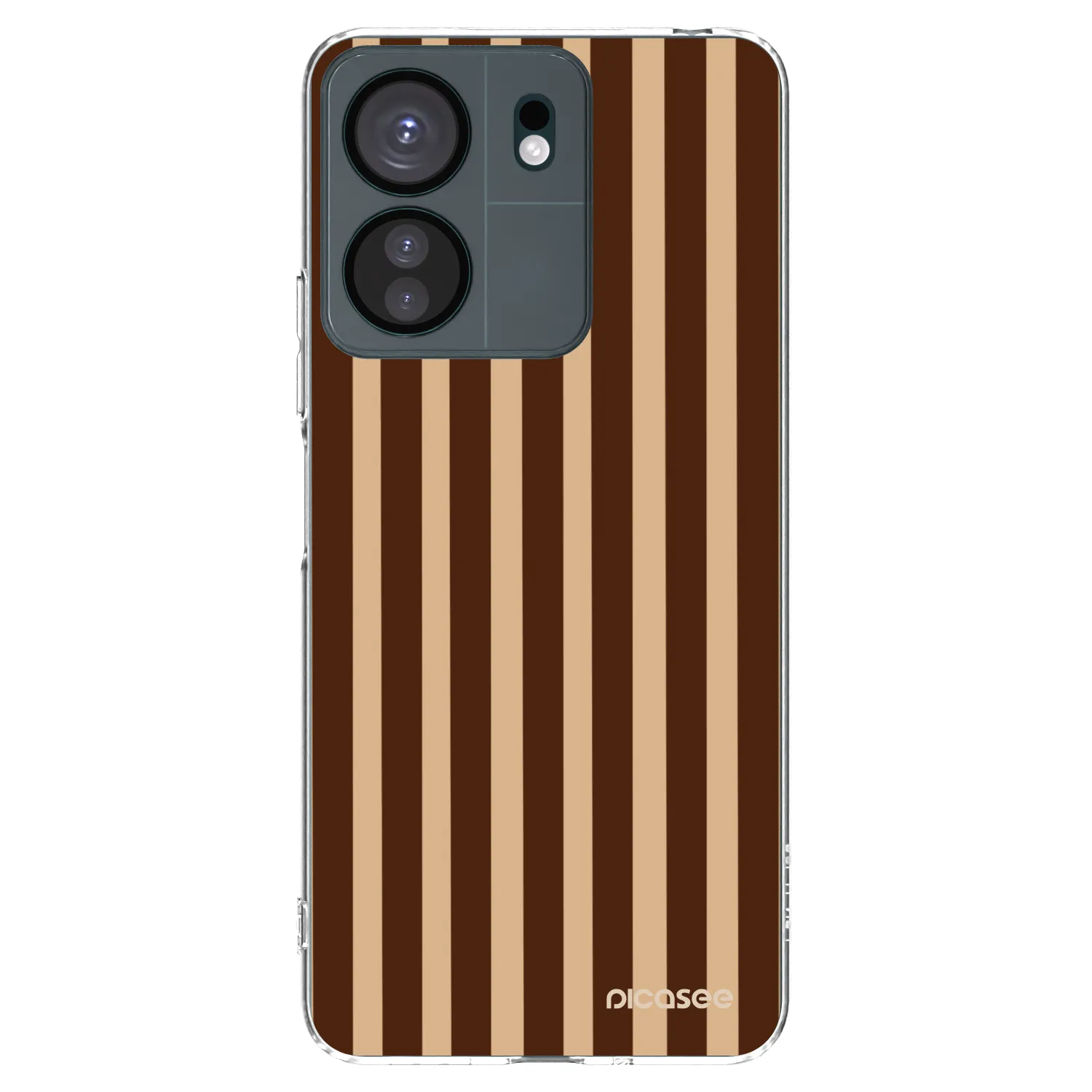 Picasee husă transparentă din silicon pentru Xiaomi Redmi 13C 4G - Brown lines