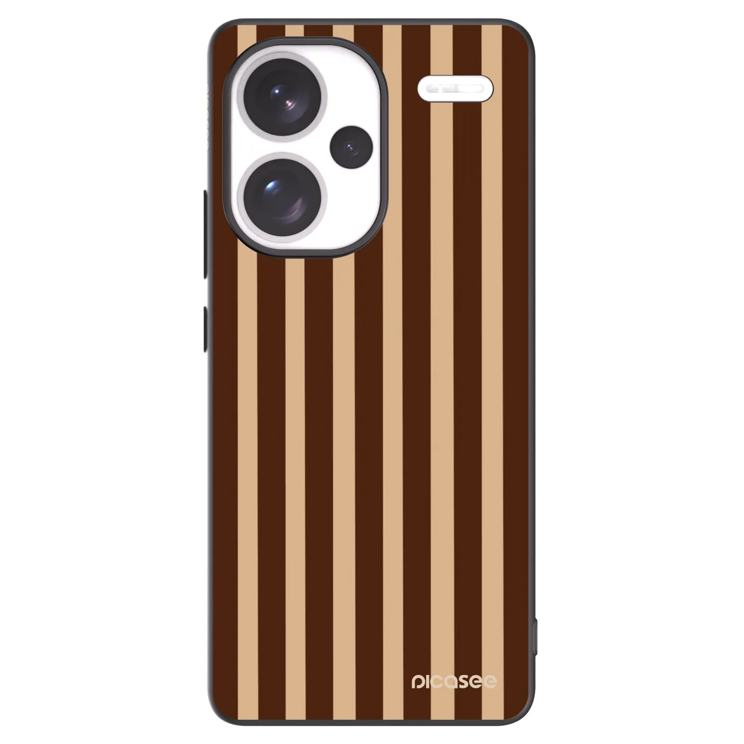 Picasee husă neagră din silicon pentru Xiaomi Redmi Note 13 Pro+ 5G - Brown lines