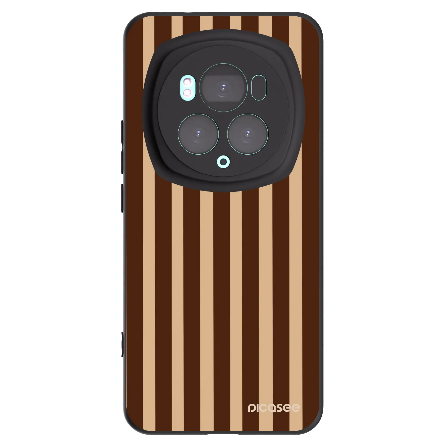 Picasee husă neagră din silicon pentru Honor Magic6 Pro - Brown lines