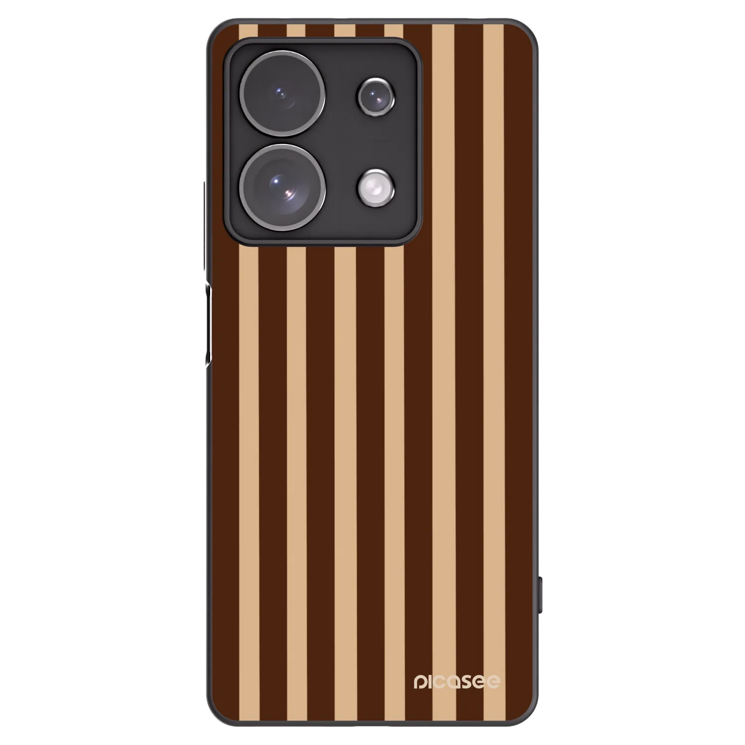 Picasee husă neagră din silicon pentru Xiaomi Redmi Note 13 Pro 4G - Brown lines