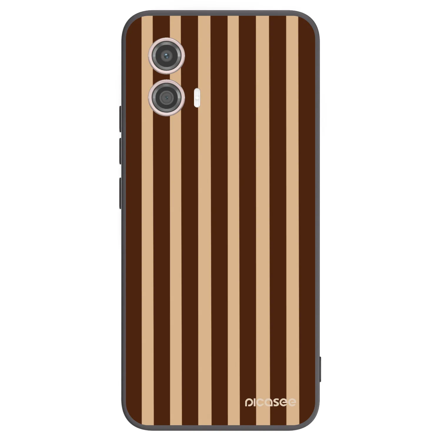 Picasee husă neagră din silicon pentru Motorola Moto G53 5G - Brown lines