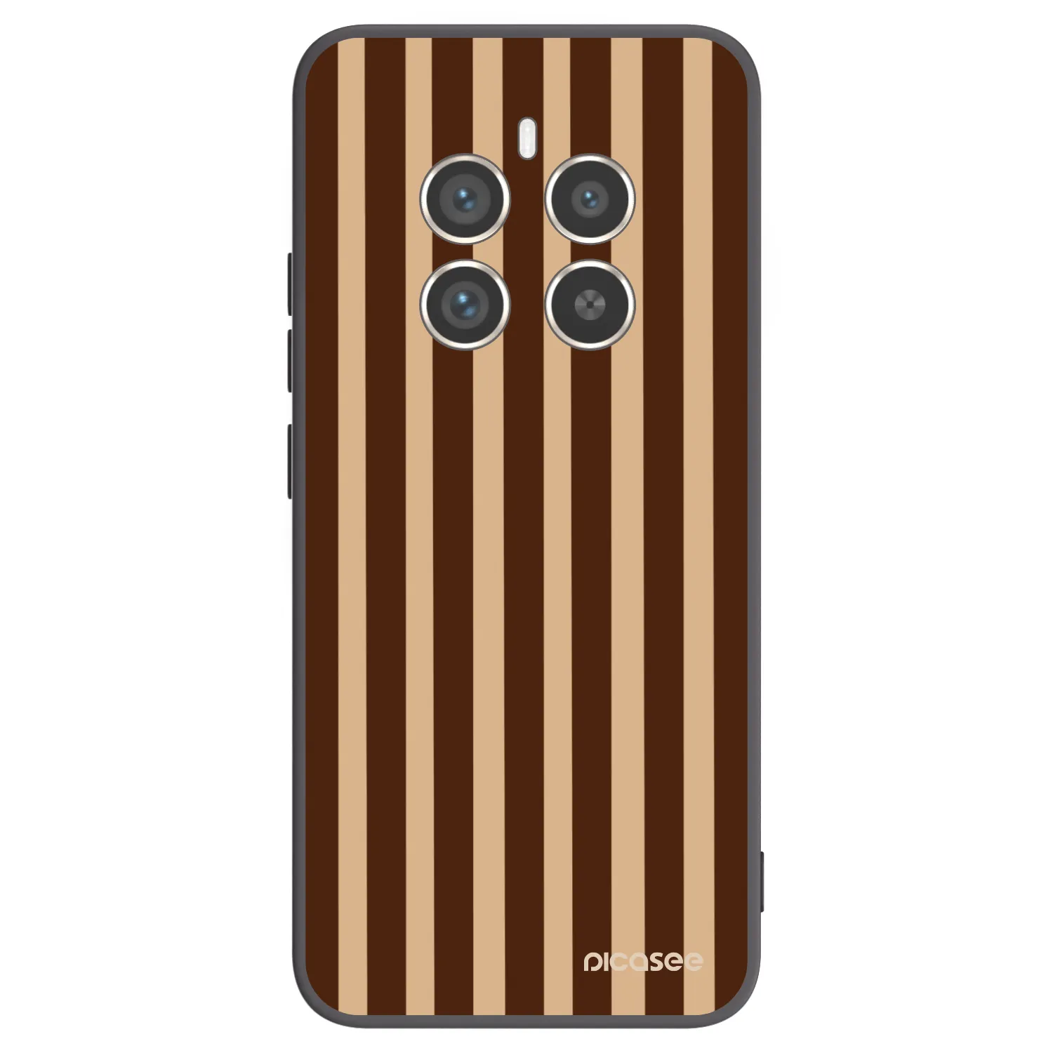 Picasee husă neagră din silicon pentru Realme 12 Pro 5G - Brown lines
