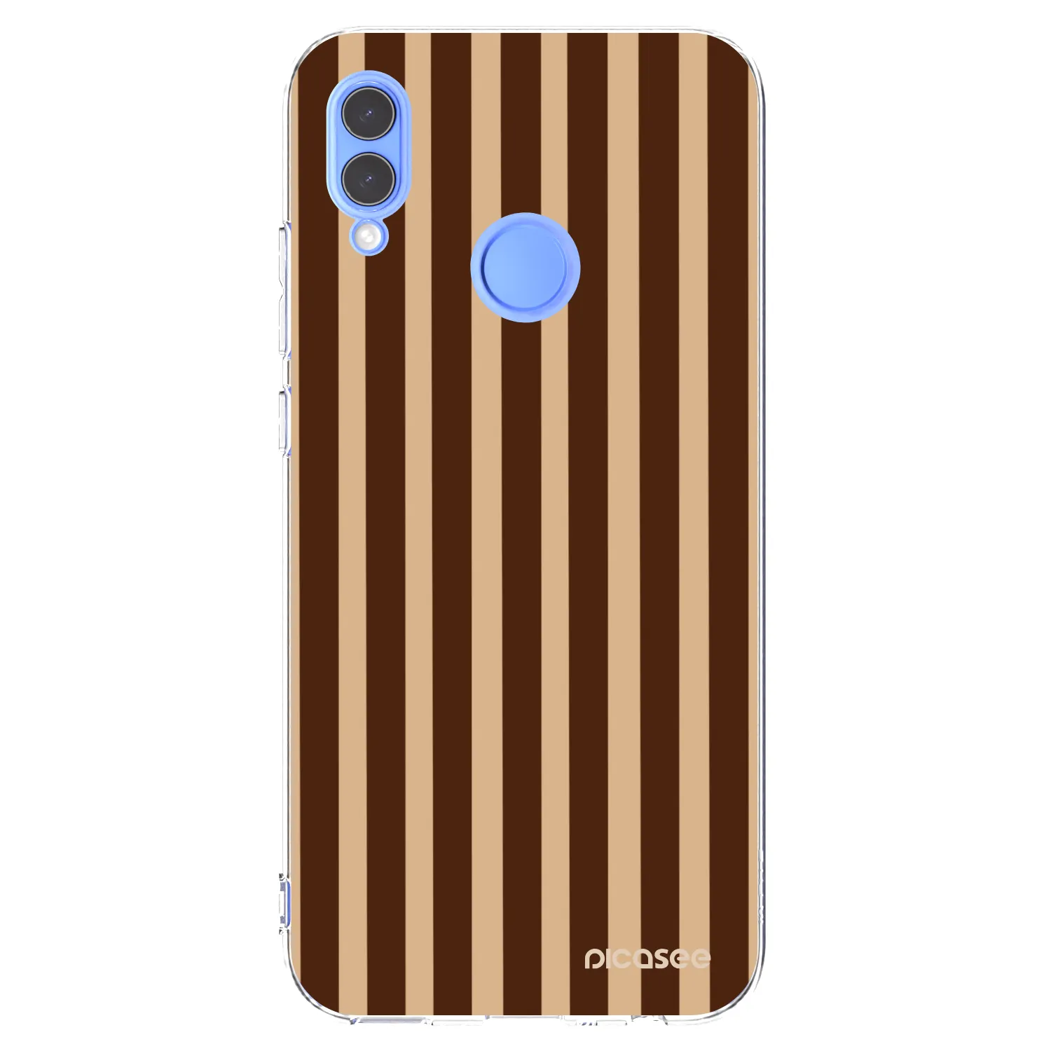 Picasee husă transparentă din silicon pentru Huawei P Smart 2019 - Brown lines