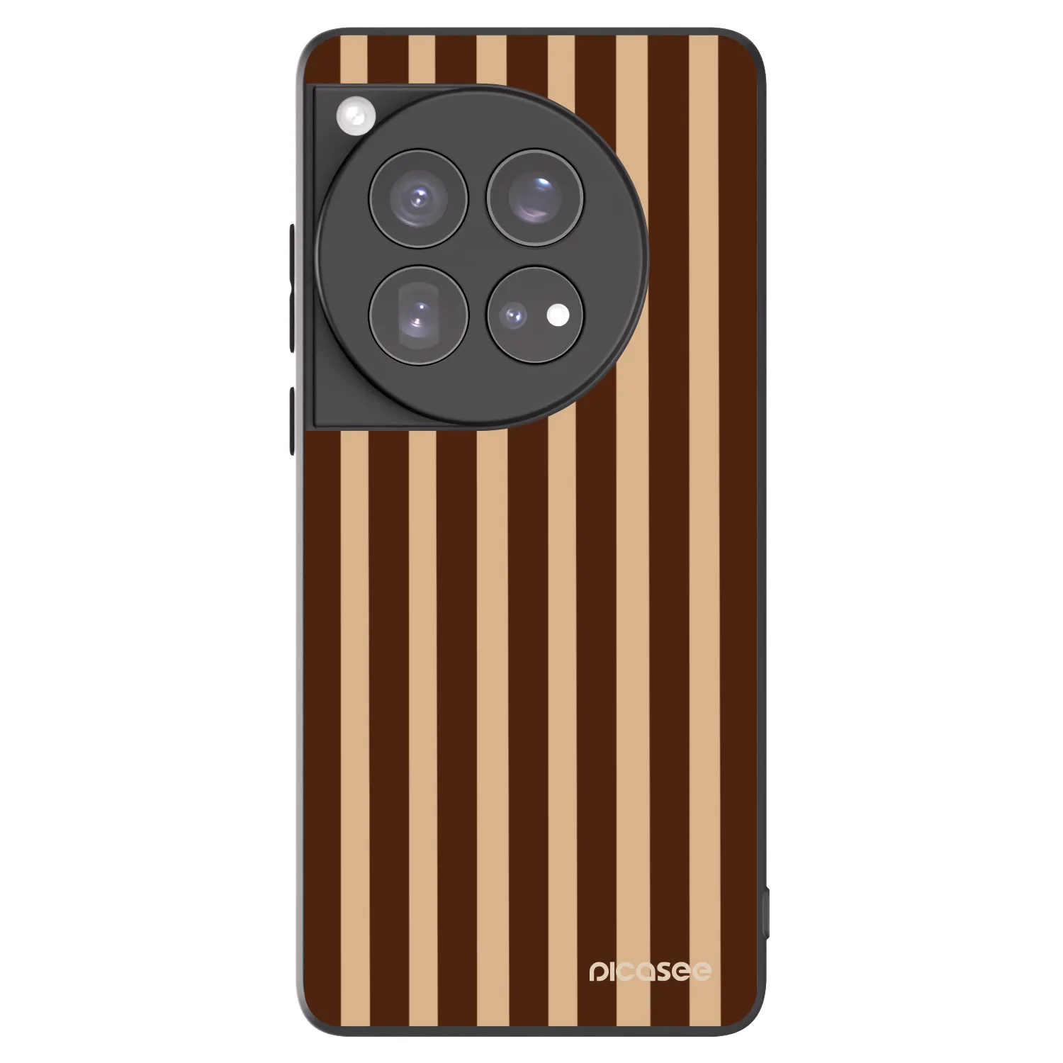 Picasee husă neagră din silicon pentru OnePlus 12 5G - Brown lines