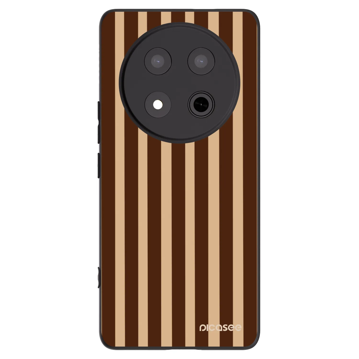 Picasee husă neagră din silicon pentru Honor Magic7 Lite 5G - Brown lines