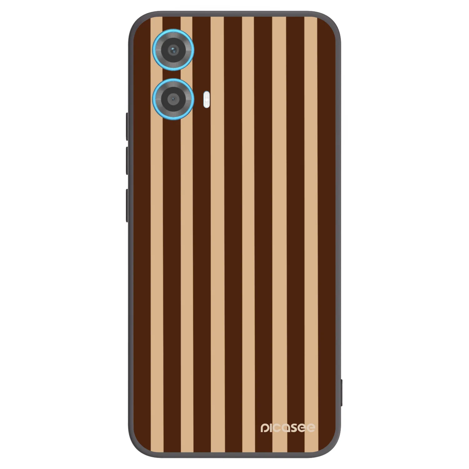 Picasee husă neagră din silicon pentru Motorola Moto G34 5G - Brown lines