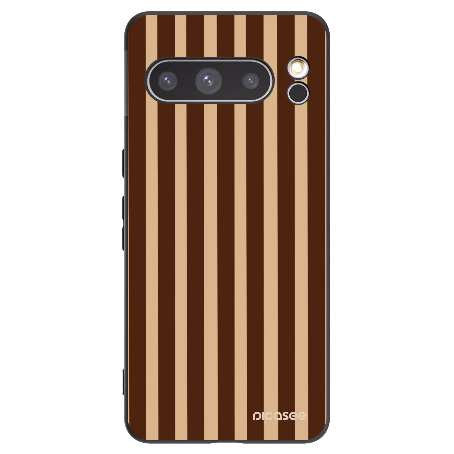 Picasee husă neagră din silicon pentru Google Pixel 8 Pro - Brown lines