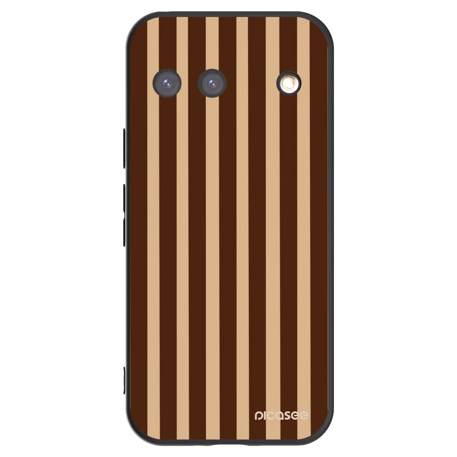 Picasee husă neagră din silicon pentru Google Pixel 9 - Brown lines