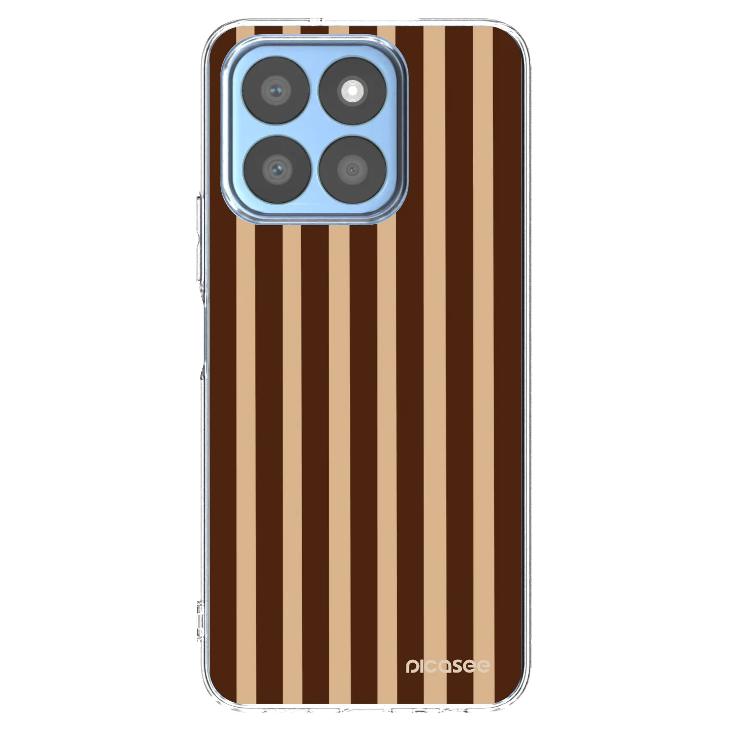 Picasee husă transparentă din silicon pentru Honor X8c - Brown lines