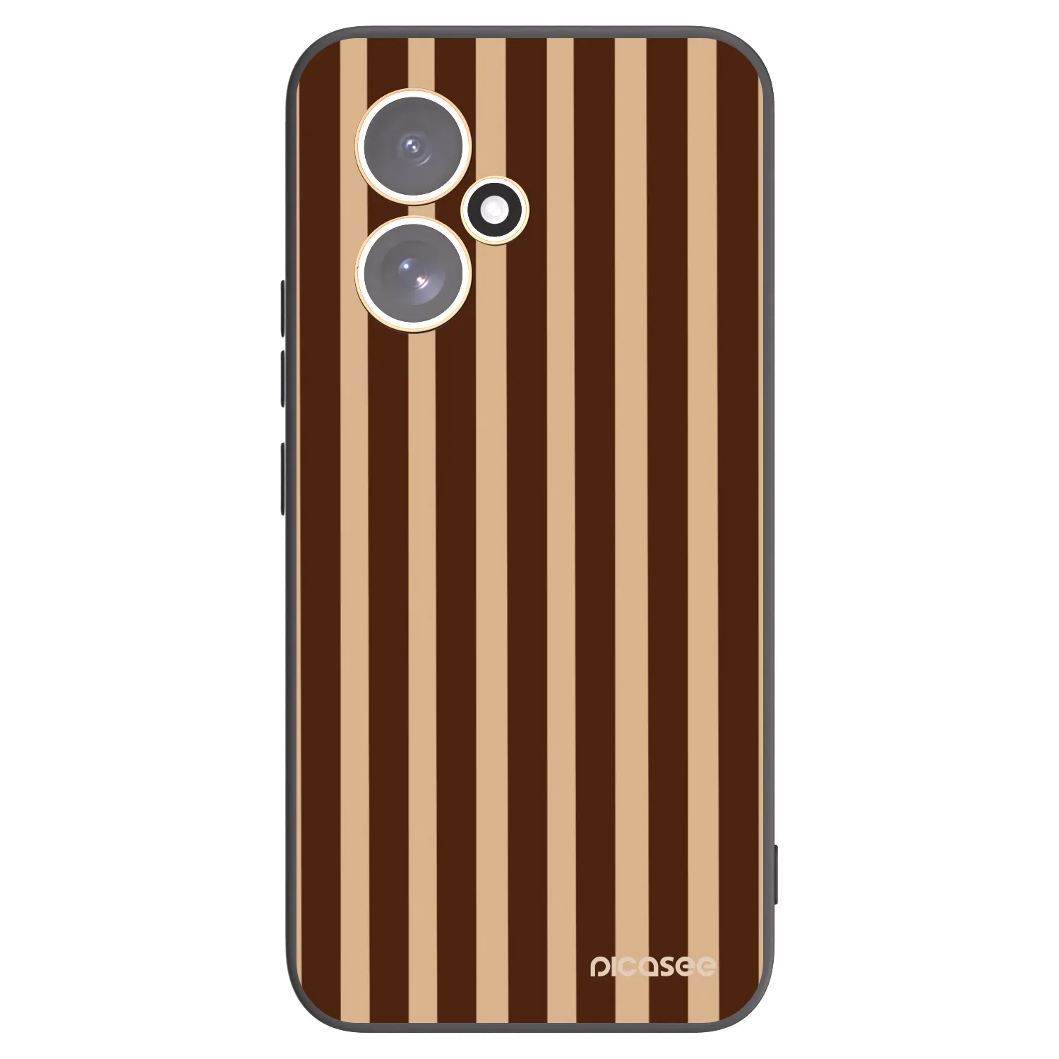 Picasee husă neagră din silicon pentru Honor 400 5G - Brown lines
