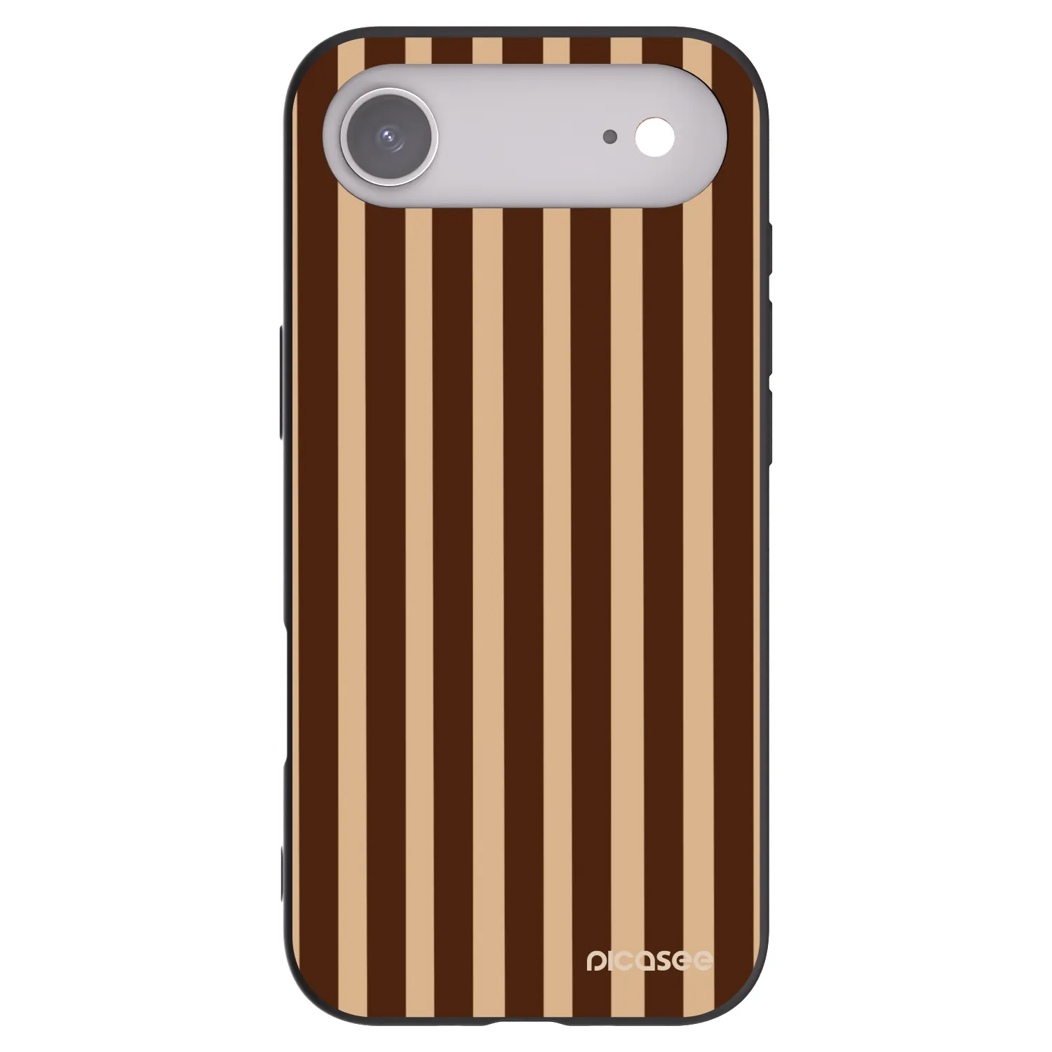 Picasee husă neagră din silicon pentru Apple iPhone Air - Brown lines