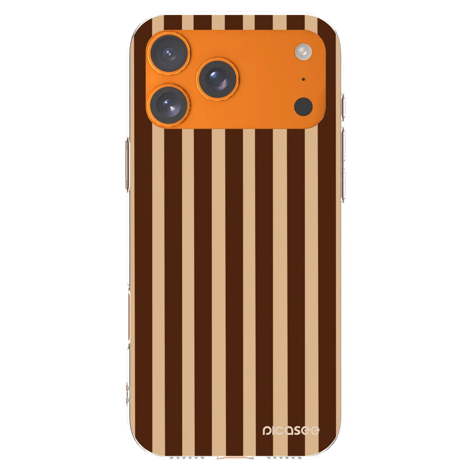 Picasee husă transparentă din silicon pentru Apple iPhone 17 Pro Max - Brown lines