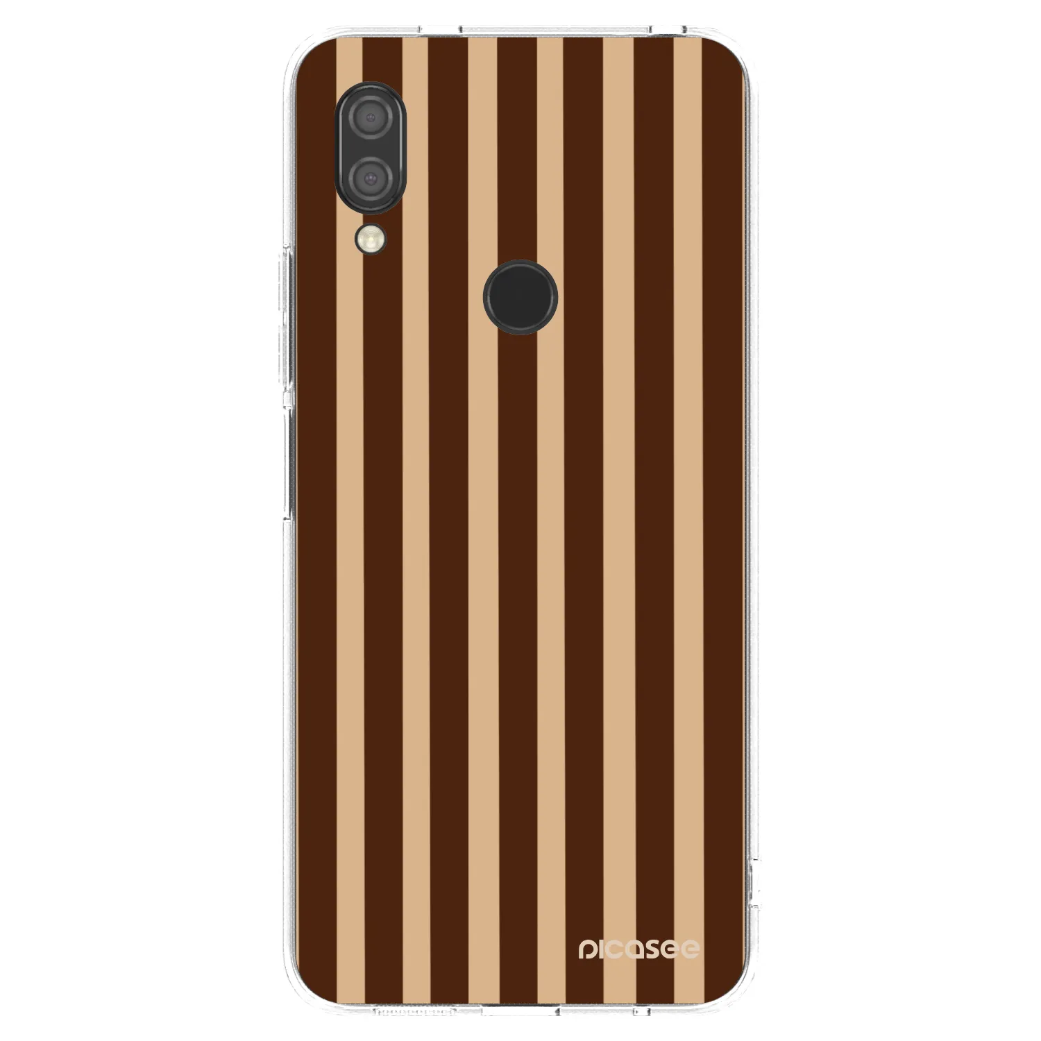 Picasee husă transparentă din silicon pentru Xiaomi Redmi 7 - Brown lines