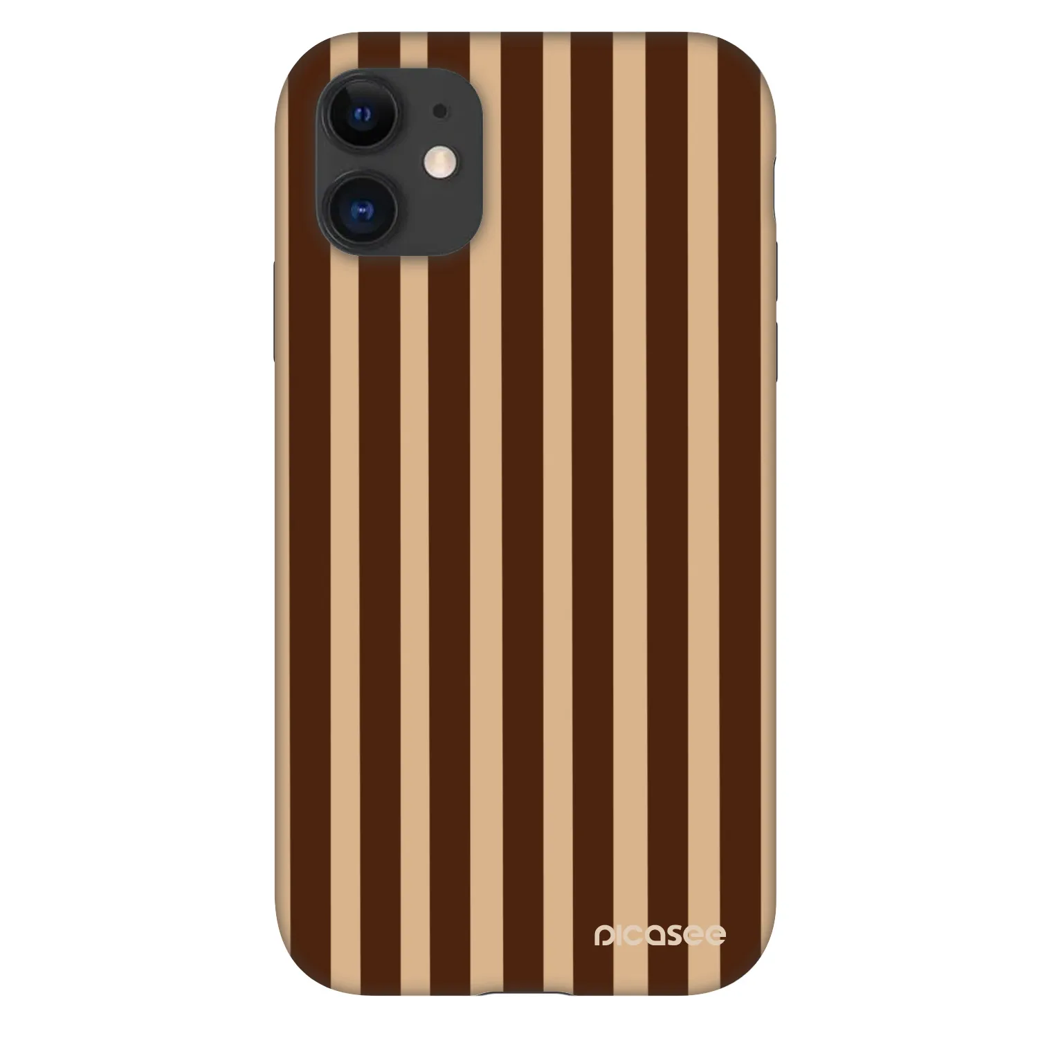Picasee Fashion Case pentru Apple iPhone 11 - Brown lines