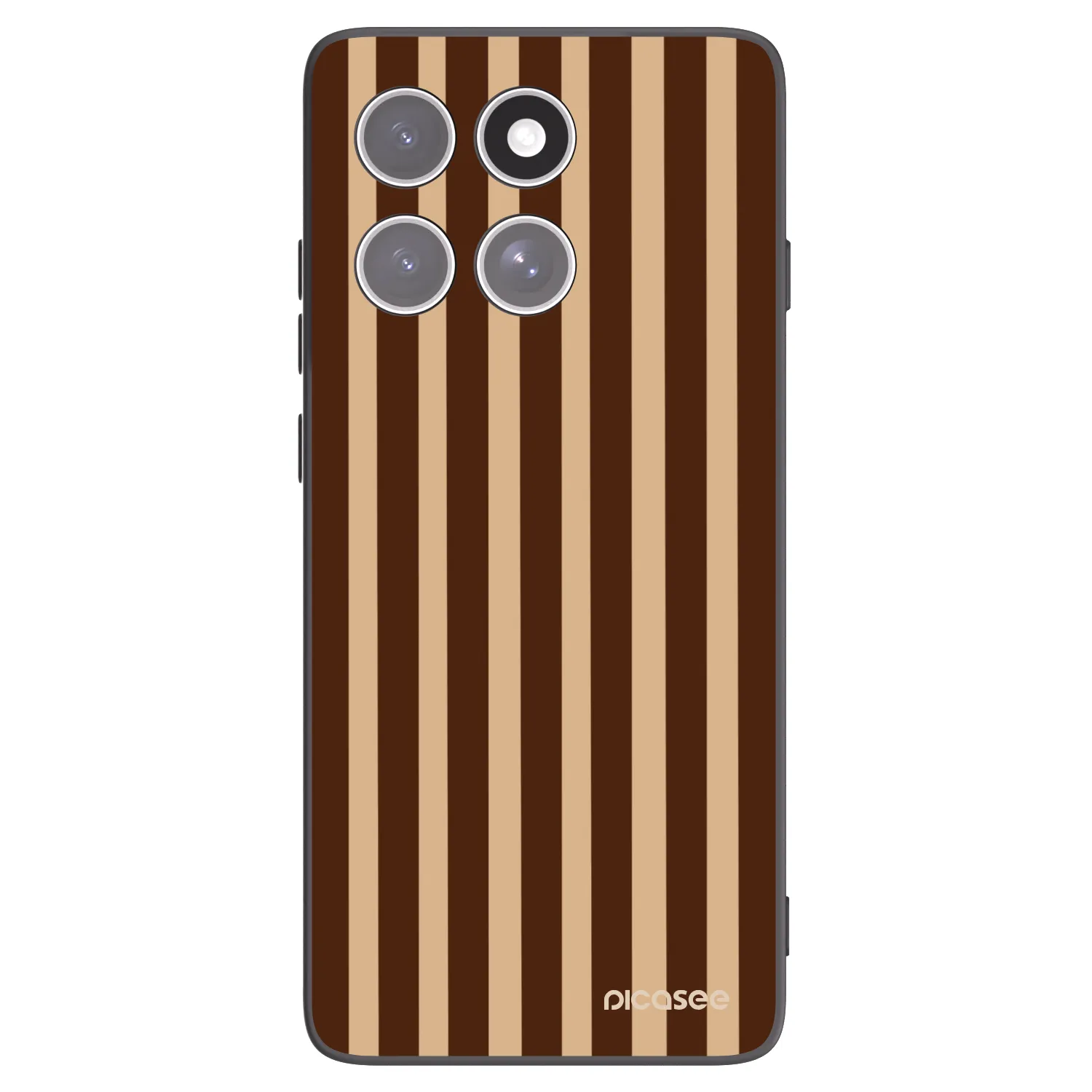 Picasee husă neagră din silicon pentru Motorola Edge 60 Pro - Brown lines